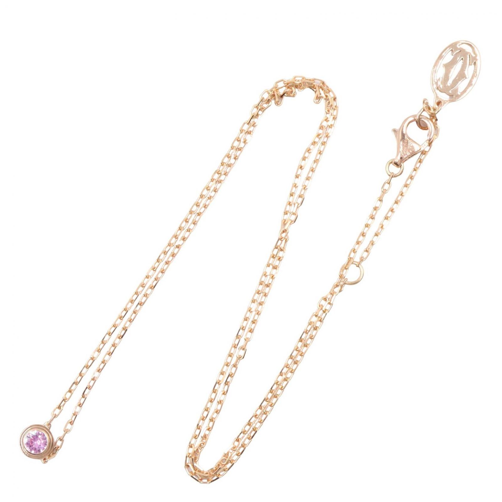 カルティエ CARTIER ネックレス ダムール ネックレス ピンクサファイア 