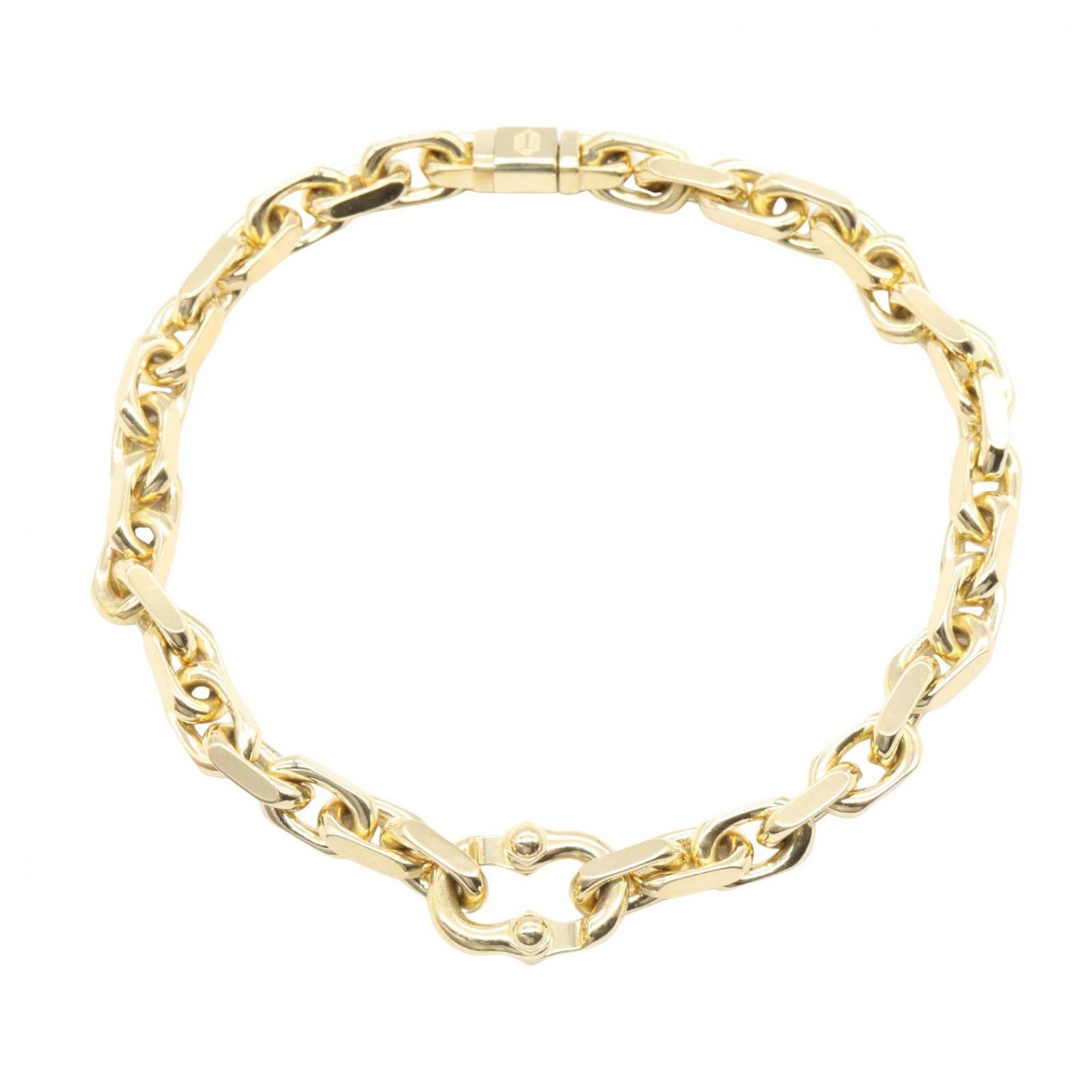 ティファニー TIFFANY＆CO ブレスレット 1837メイカーズブレスレット 腕回19.5㎝ K18（イエローゴールド） 1837メイカーズブレスレット レディース Used A