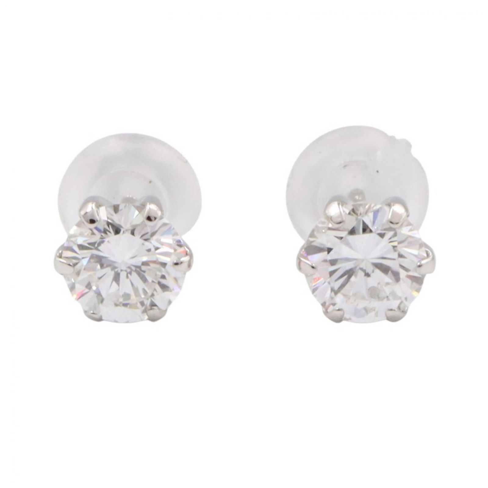 ジュエリー JEWELRY ピアス ダイヤモンド ピアス ﾀﾞｲﾔ 0.4g G Pt900プラチナ ダイヤモンド ピアス レディース Used A