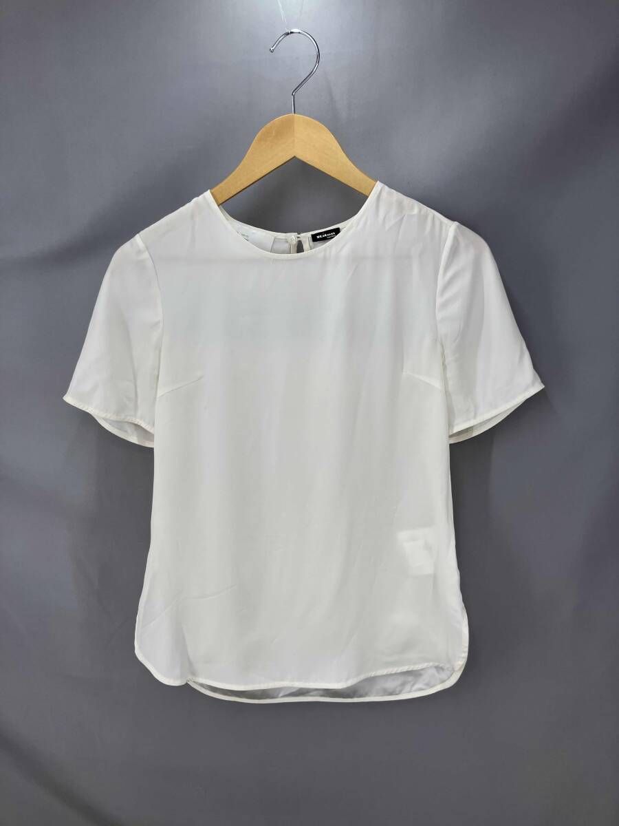 ★ KITON キートン 半袖シャツ ブラウス シルク D45435K03337 MADE IN ITALY サイズ38 アイボリー 夏
