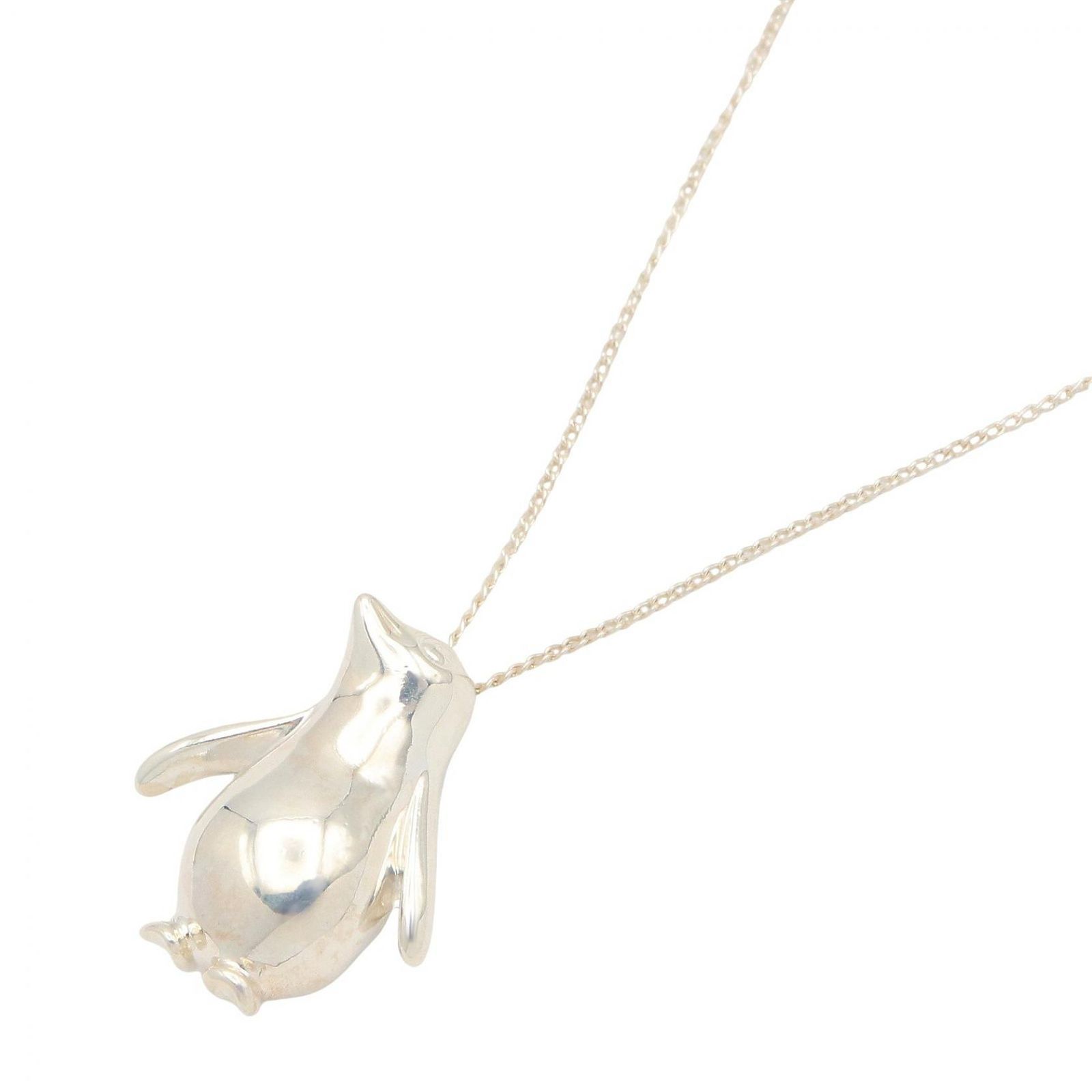 ティファニー TIFFANY＆CO ネックレス ペンギン ネックレス 首回51.5㎝ シルバー925 ペンギン ネックレス ユニセックス Used A