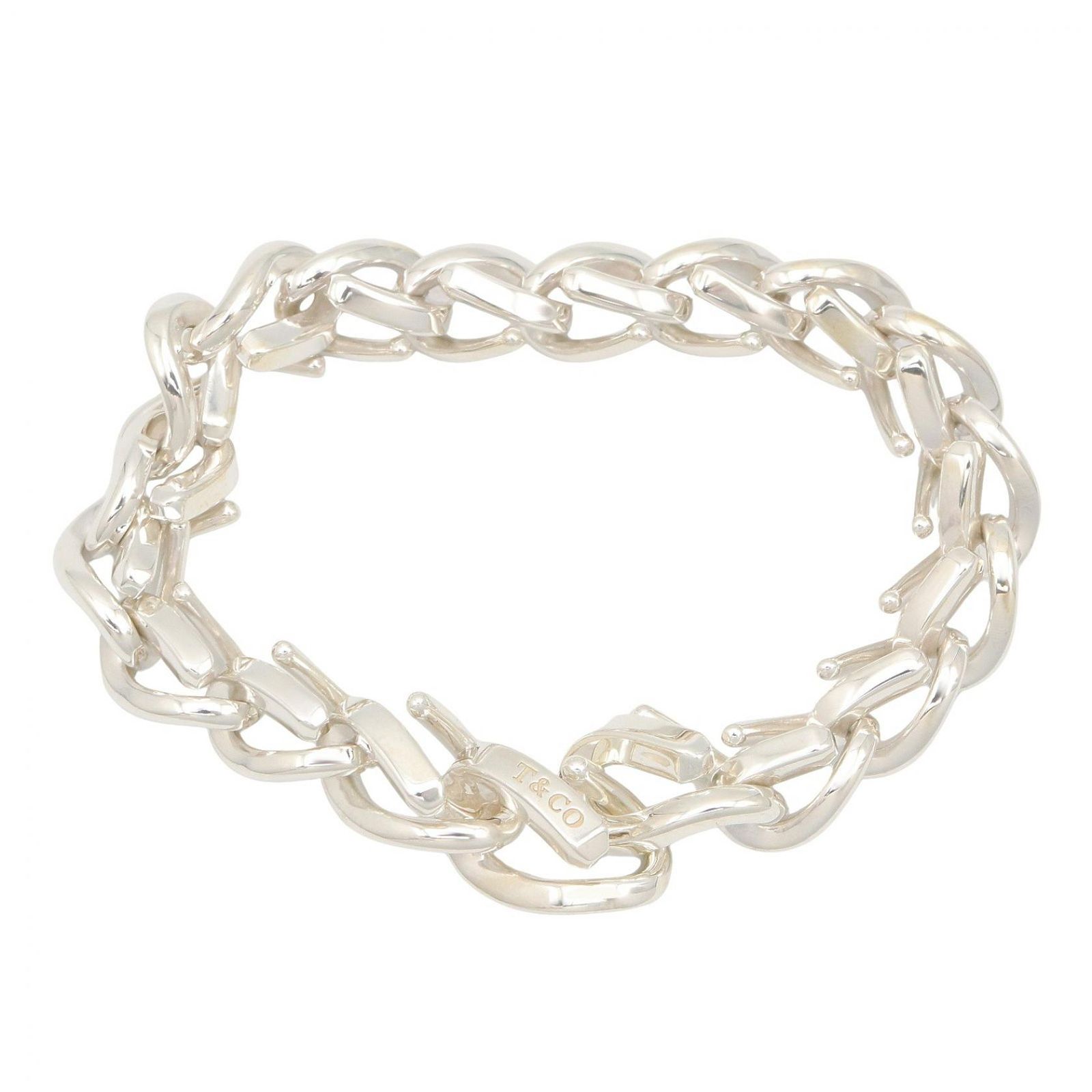 ティファニー TIFFANY＆CO ブレスレット フォージリンク ミディアム ブレスレット シルバー925 フォージリンク ミディアム ブレスレット ユニセックス Used A
