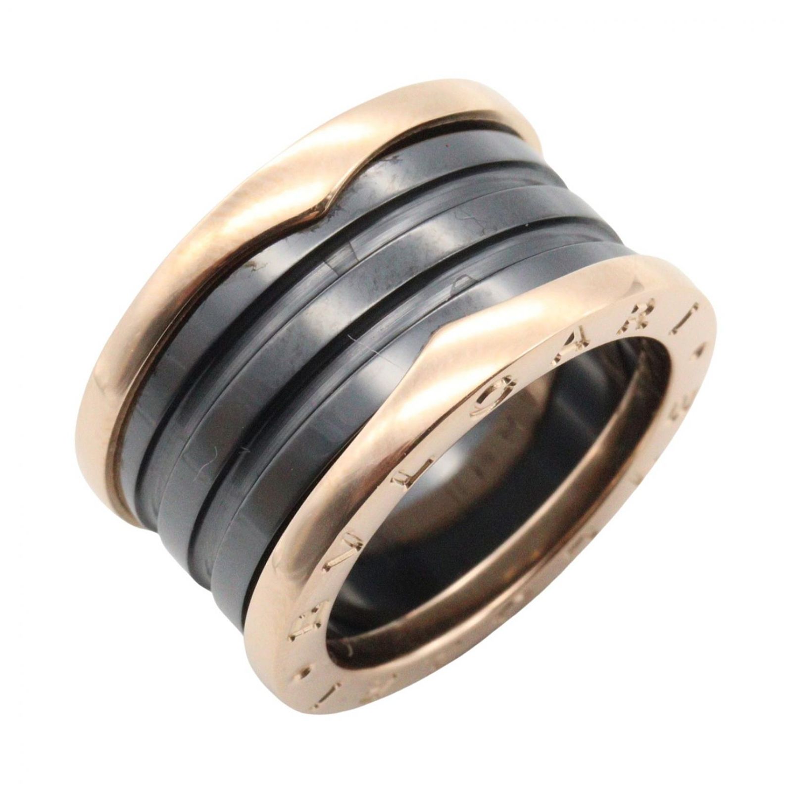 ブルガリ BVLGARI リング・指輪 B-zero1 ビーゼロワン リング 4バンド セラミック K18PG（ピンクゴールド） B-zero1 リング 4バンド セラミック ユニセックス Used A