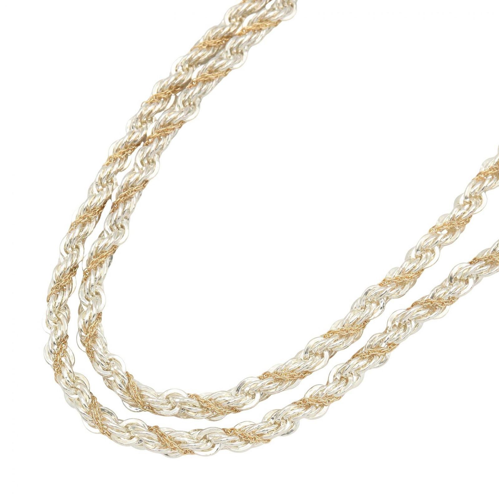 ティファニー TIFFANY＆CO ネックレス ツイスト ネックレス 首回90㎝ シルバー925 ツイスト ネックレス ユニセックス Used A