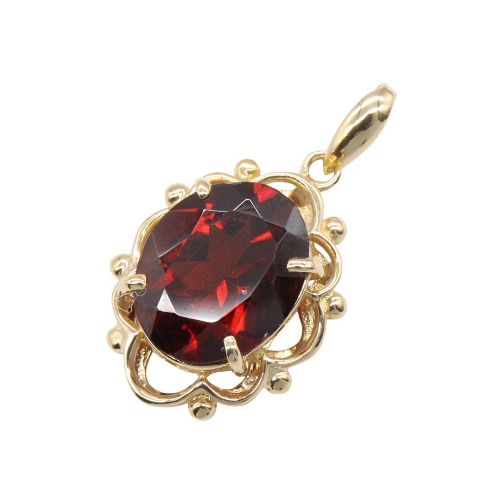 ジュエリー JEWELRY ペンダントトップ 色石 ペンダントトップ 色石 1.88g K18（イエローゴールド） トップ レディース Used A