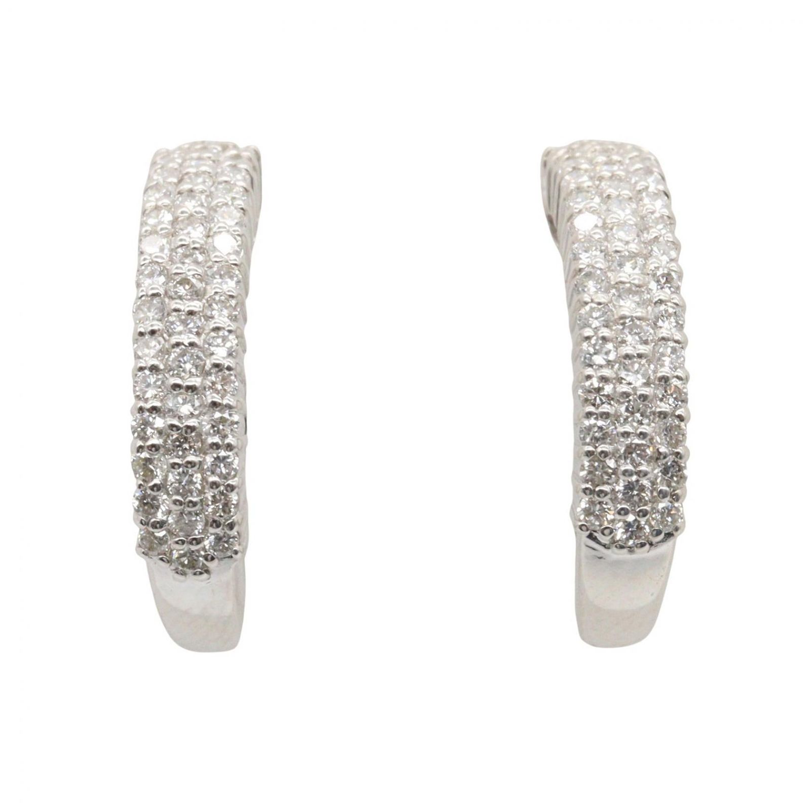 ジュエリー JEWELRY ピアス ダイヤモンド ピアス ﾀﾞｲﾔ 5.2g K18WG（ホワイトゴールド） ダイヤモンド ピアス レディース Used A