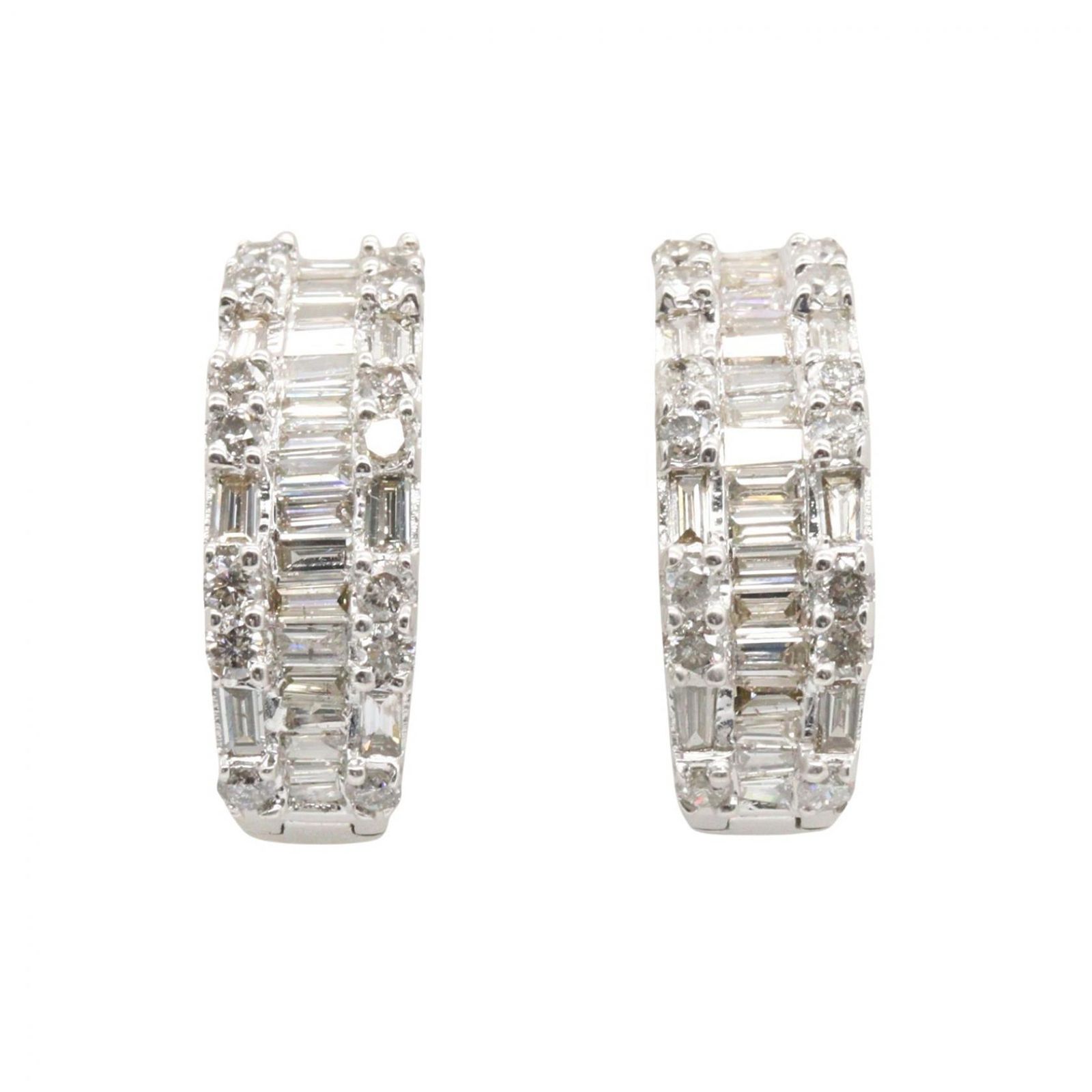 ジュエリー JEWELRY ピアス ダイヤモンド イヤリング ﾀﾞｲﾔ 6.1g K18WG（ホワイトゴールド） ダイヤモンド ダイヤ イヤリング レディース Used A