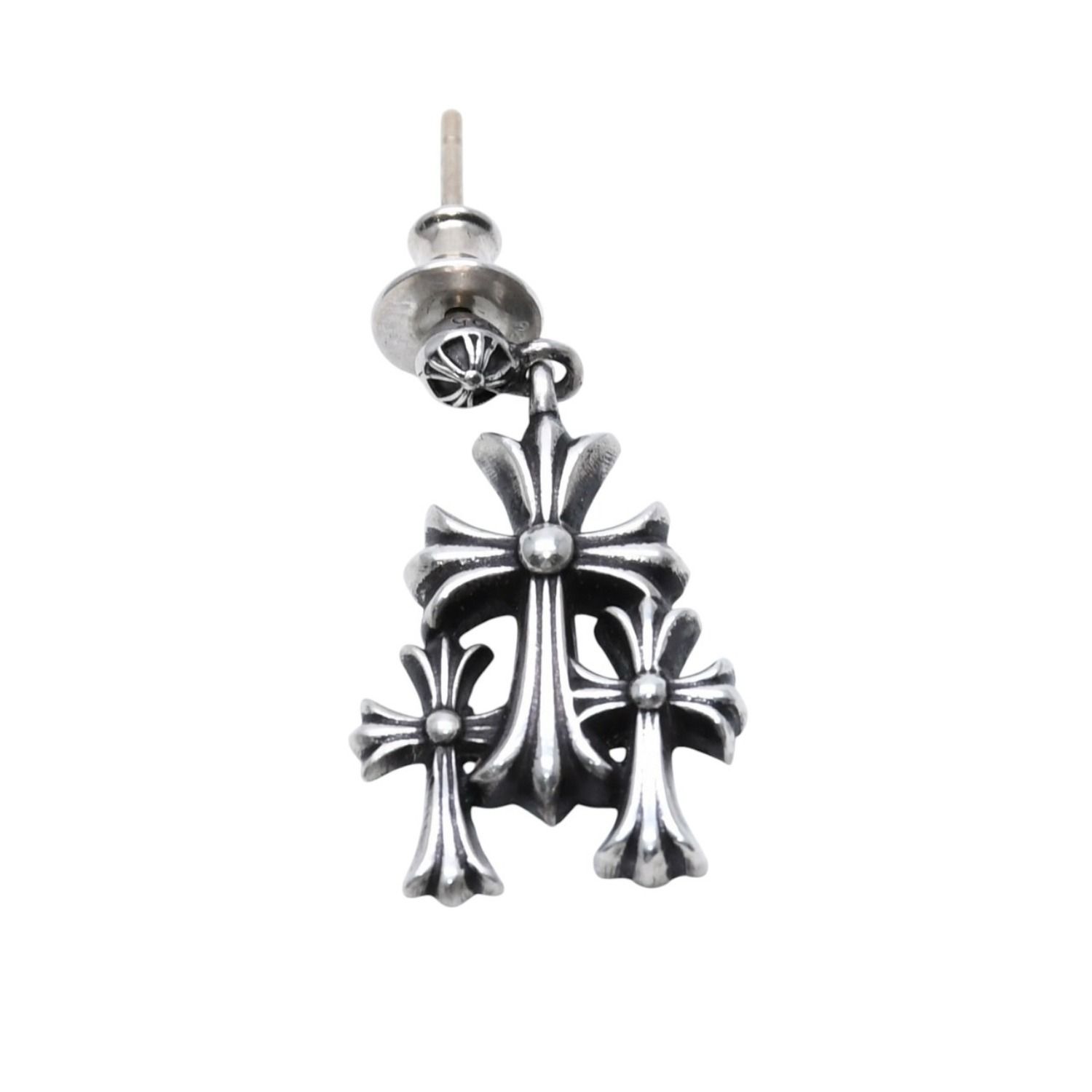 CHROME HEARTS クロムハーツ 3CHクロスドロップピアス CHクロス クロス
