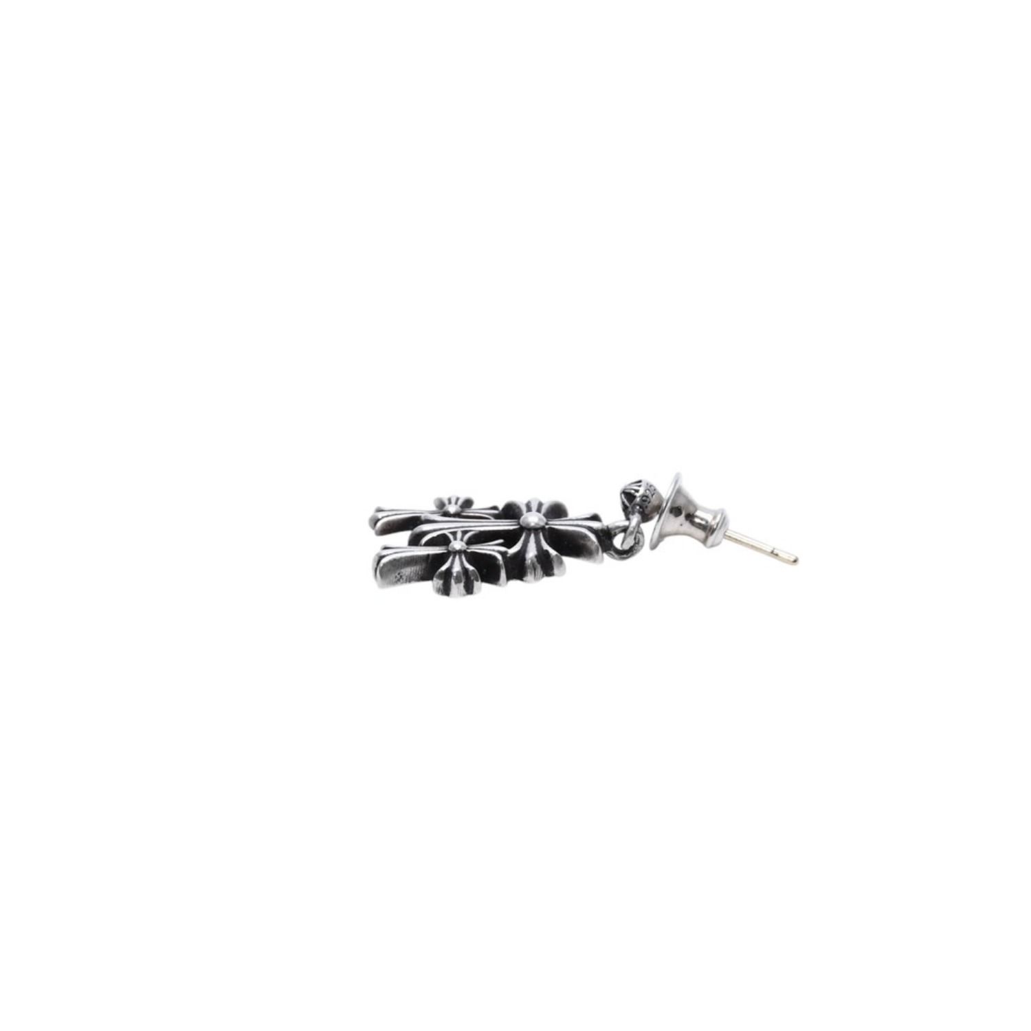 CHROME HEARTS クロムハーツ 3CHクロスドロップピアス CHクロス クロス
