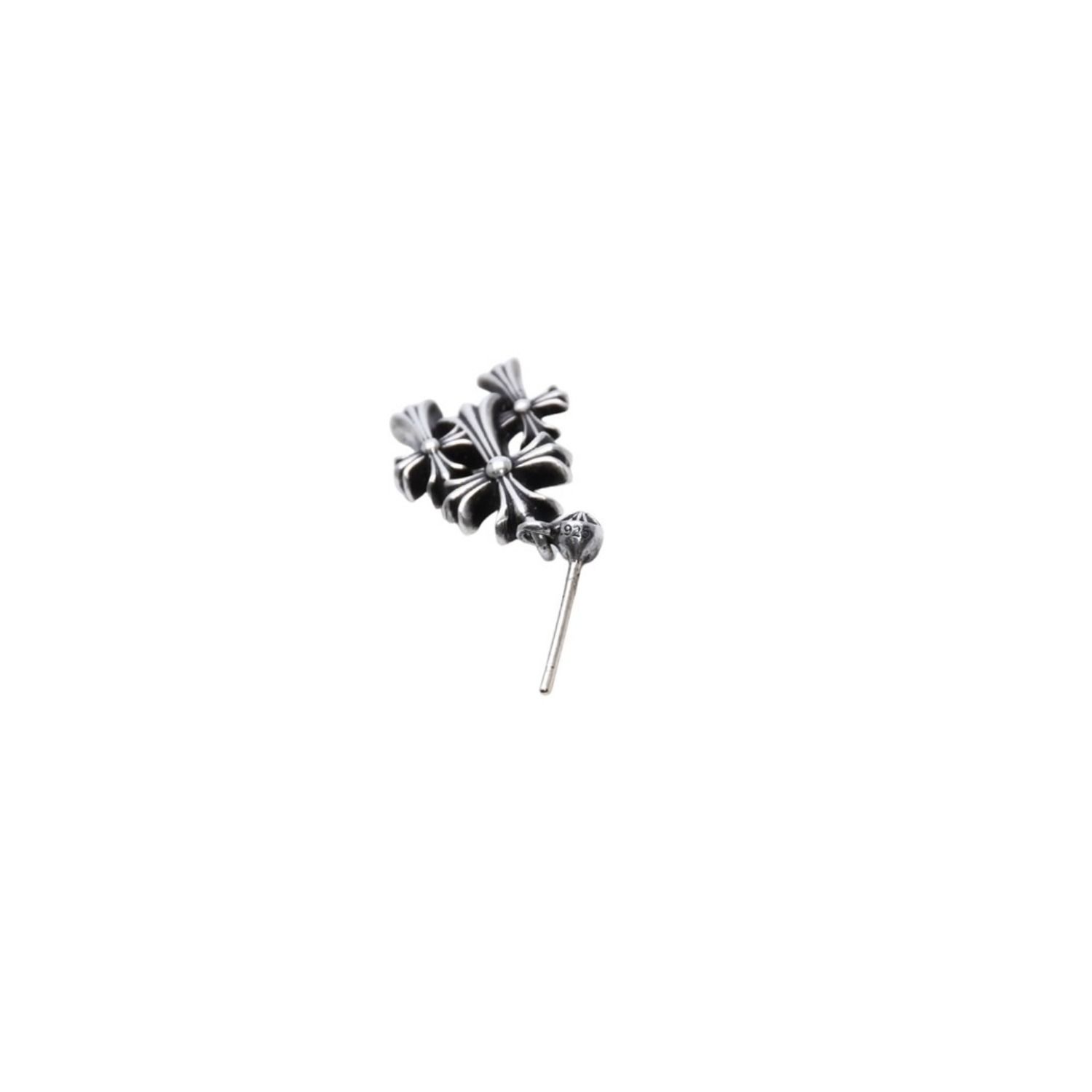 CHROME HEARTS クロムハーツ 3CHクロスドロップピアス CHクロス クロス