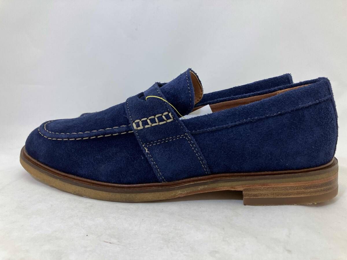 Clarks クラークス Clarkdale Flow クラークデールフロー ネイビースエード メンズシューズ ローファー サイズUK8G 7,848円