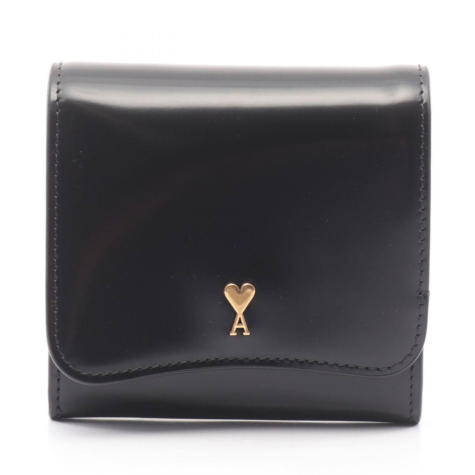 アミ AMI 二つ折り財布 Paris Paris コンパクトウォレット USL708.AL0139001 ブラック レザー Paris Paris コンパクトウォレット レディース 新品 38,220円