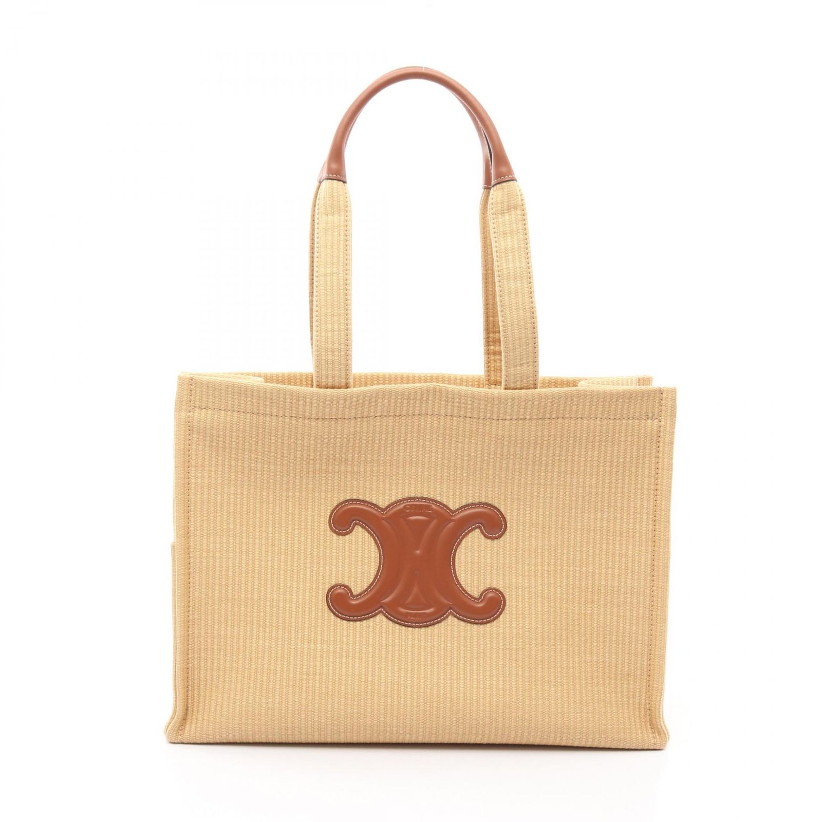 セリーヌ CELINE トートバッグ ラージ カバ タイス 196762FNZ02NT ナチュラル/タン レザー ラージ カバ タイス レディース 新品