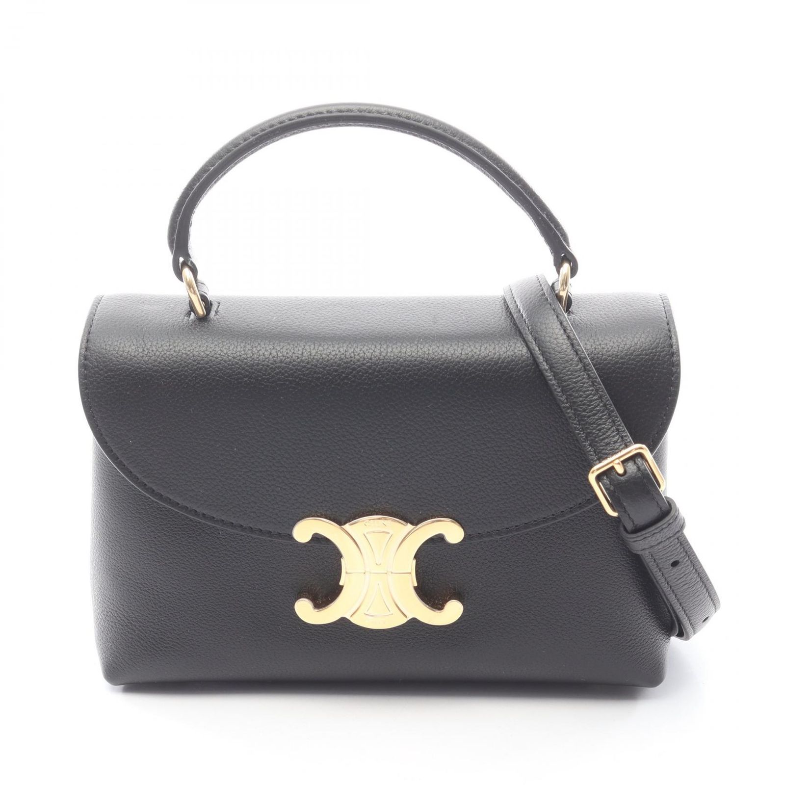 セリーヌ CELINE ハンドバッグ ティーン ニノ 2WAY 118113FXK38NO ブラック レザー ティーン ニノ バッグ レディース 新品