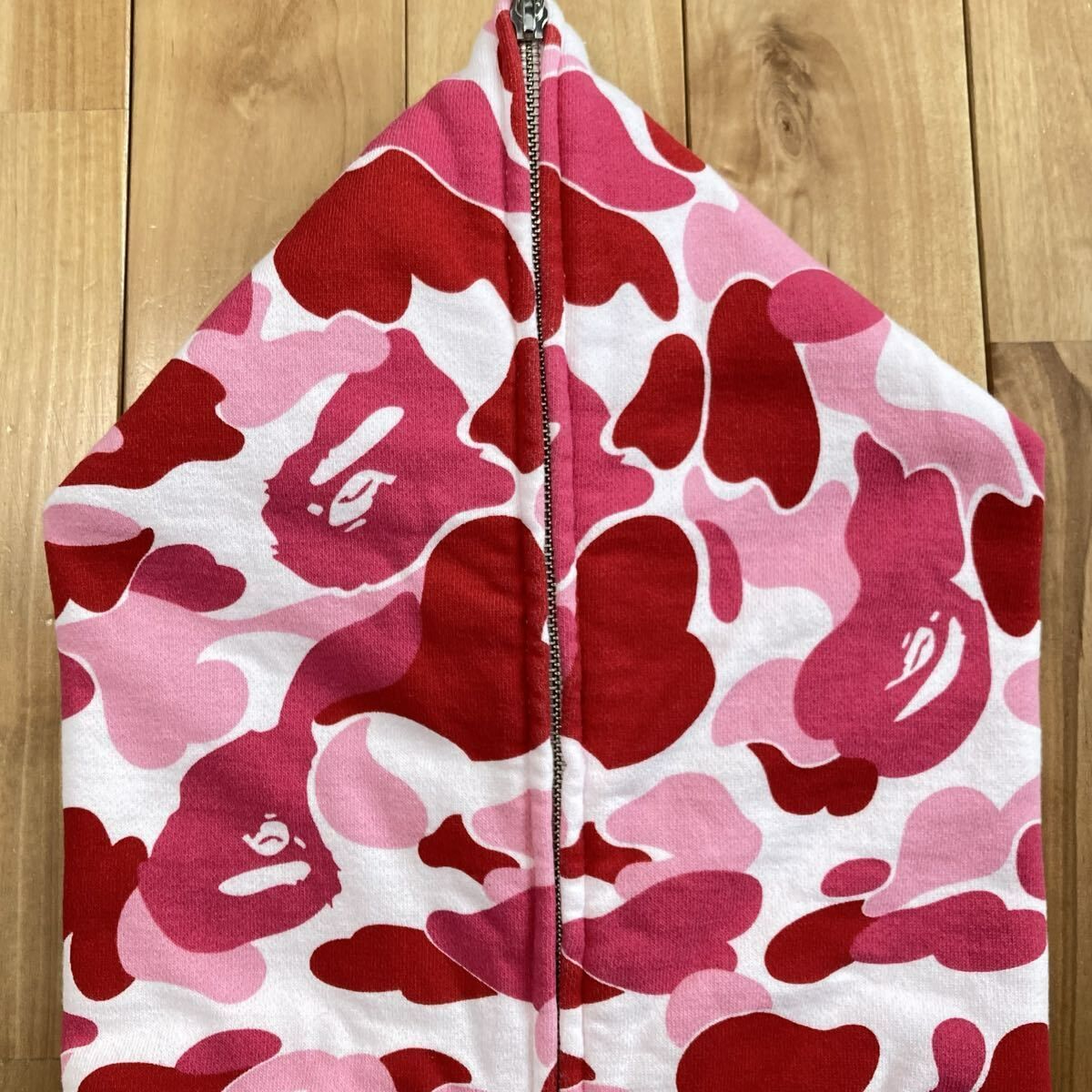 ☆XL☆ BAPE LOGO ABC CAMO PINK フルジップ パーカー a bathing ape ☆XL☆ BAPE LOGO ABC CAMO PINK フルジップ パーカー a bathing ape