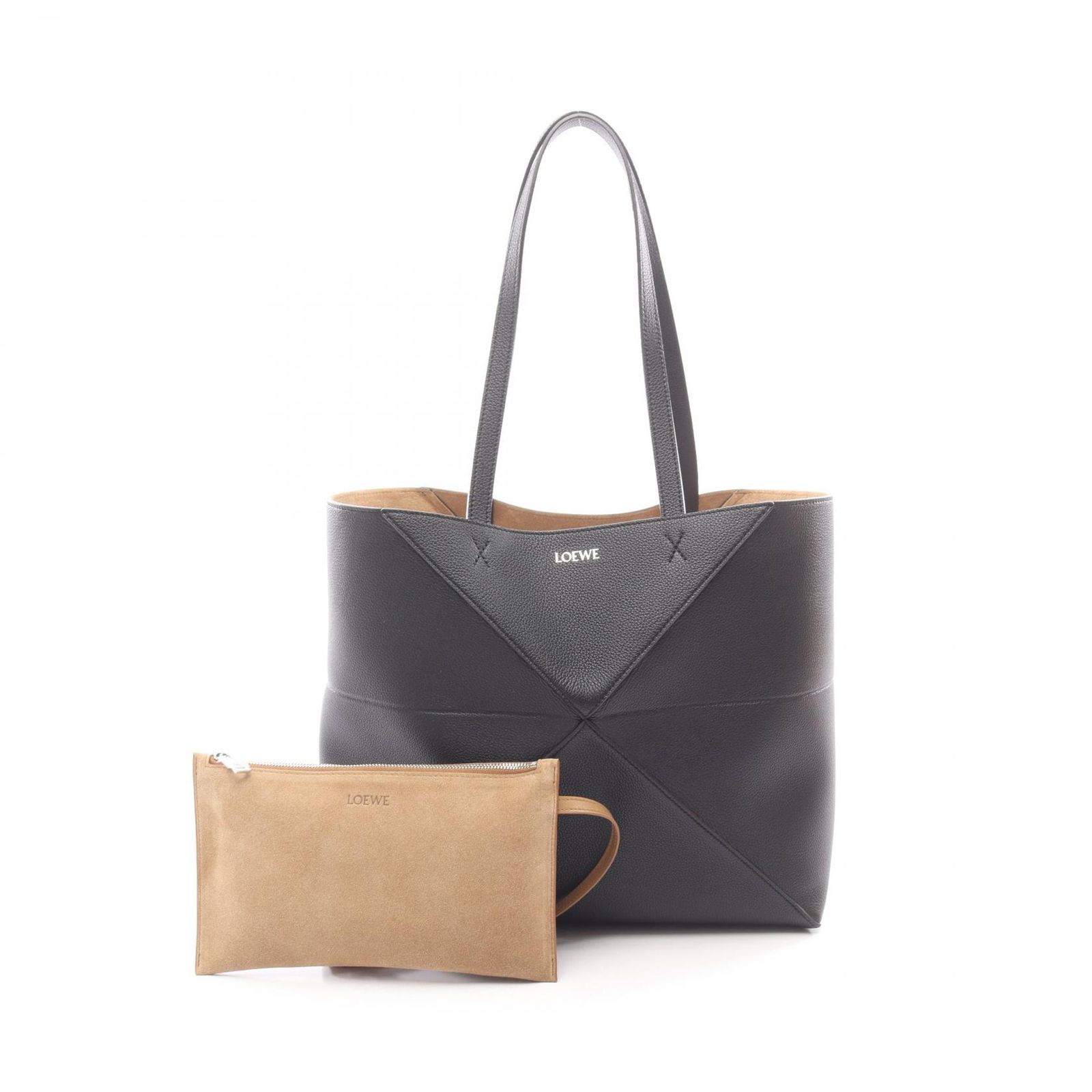 ロエベ LOEWE トートバッグ パズルフォルド トート ホリゾンタル ミディアム A779PEWX041100 ブラック レザー パズルフォルド トート ホリゾンタル ミディアム レディース