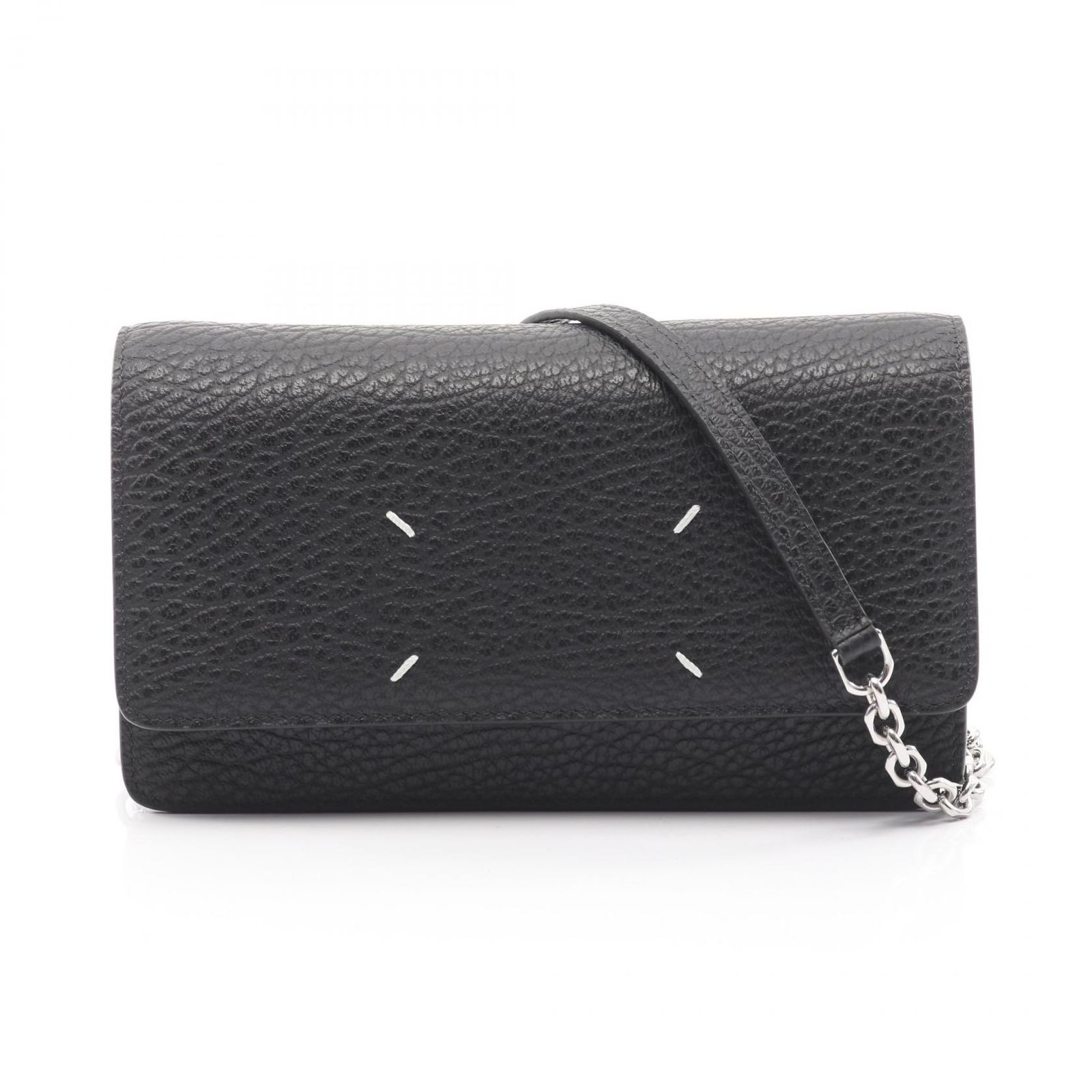 メゾン マルジェラ Maison Margiela ショルダーバッグ SA3UI0008P4455T8013 ブラック レザー チェーン ウォレット ミディアム レディース 新品
