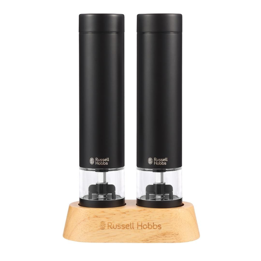 【公式】【2026年モデル】Russell Hobbs ラッセルホブス 電動ミル ソルト&ペッパー ミニ ブラック 7935JP-BK 3ヶ月延長保証 黒胡椒 岩塩 片手操作 結婚祝い プレゼント ギフト キッチン家電 シンプルmi 264d4c85