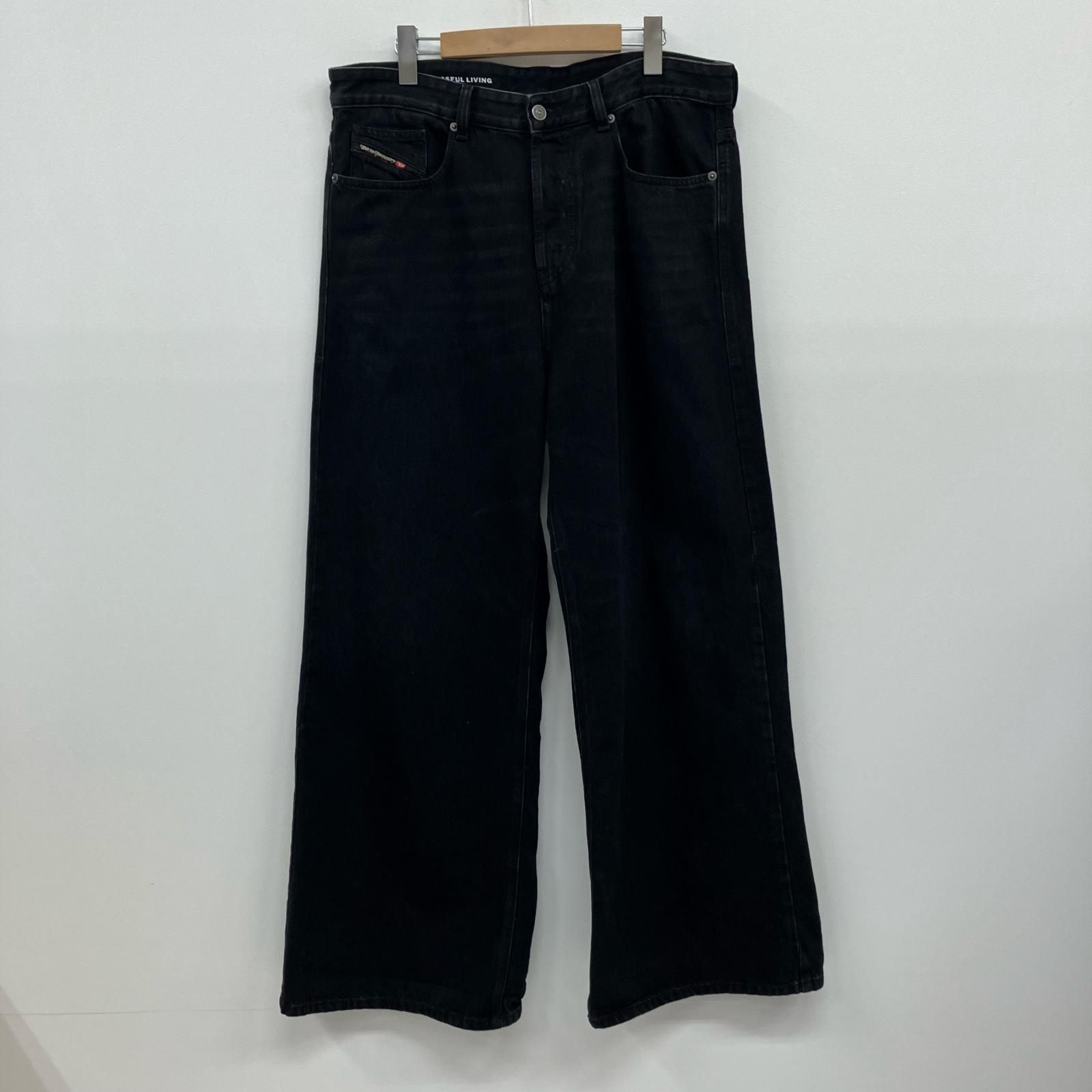 【イオン広店】 中古 DIESEL | ディーゼル デニムパンツ Relaxed Jeans ローウエスト D-Rise ブラック 【107】 10,508円