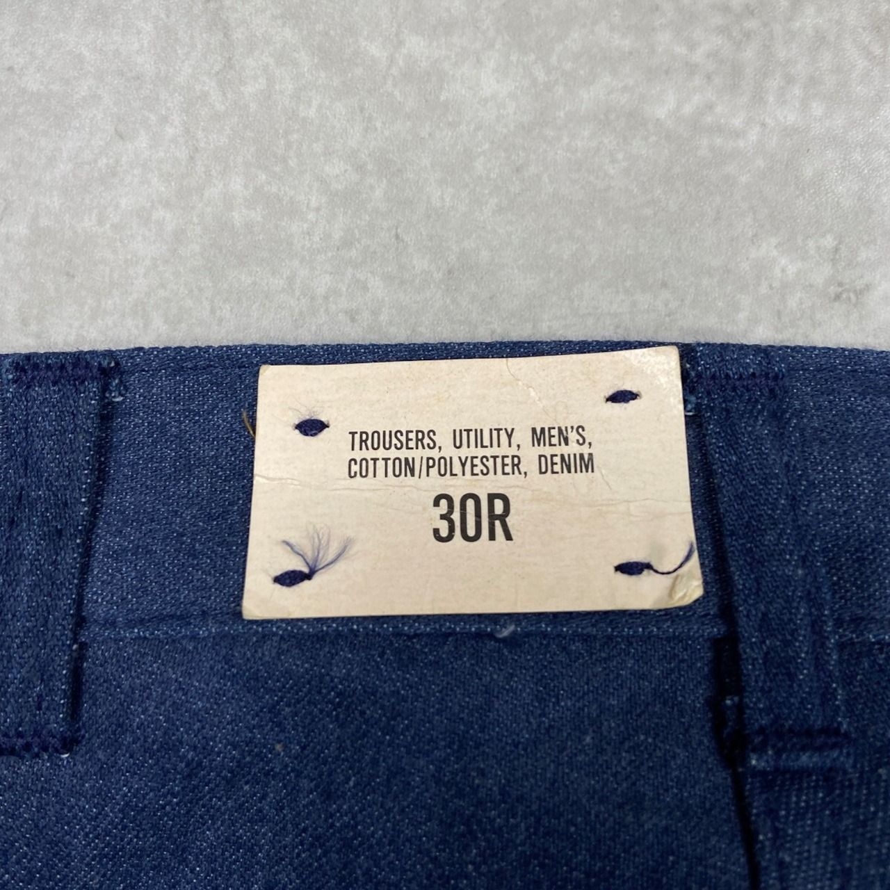 DEAD STOCK NOS 83年納品 U.S.NAVY 米軍実品 デニムセーラーパンツ 