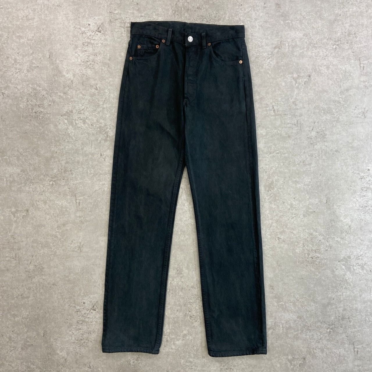 90年代 USA製 Levi's リーバイス 501 ストレートパンツ 後染め メンズW29 レディース 古着 90s ヴィンテージ VINTAGE アメカジ カラーデニムパンツ チャコールグレー 90年代 USA製 Levi's リーバイス 501 ストレートパンツ 後染め メンズ