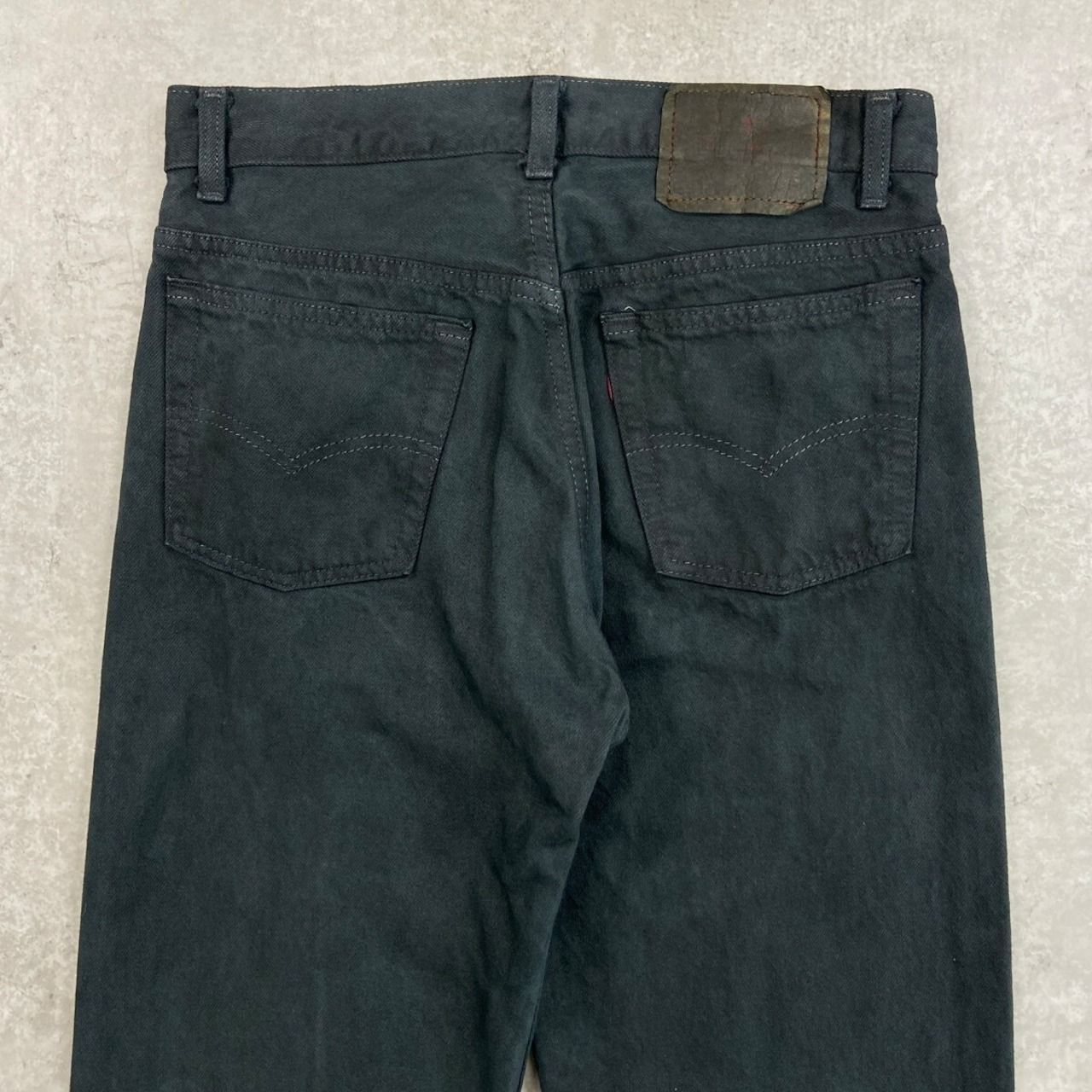 90年代 USA製 Levi's リーバイス 501 ストレートパンツ 後染め メンズW29 レディース 古着 90s ヴィンテージ VINTAGE アメカジ カラーデニムパンツ チャコールグレー 90年代 USA製 Levi's リーバイス 501 ストレートパンツ 後染め メンズ