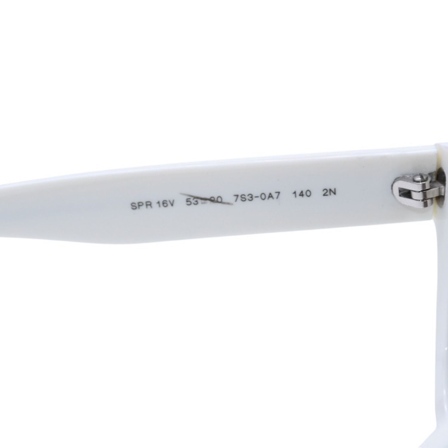 極美品 PRADA プラダ Sunglasses サングラス SPR 16V 53◻︎20 White