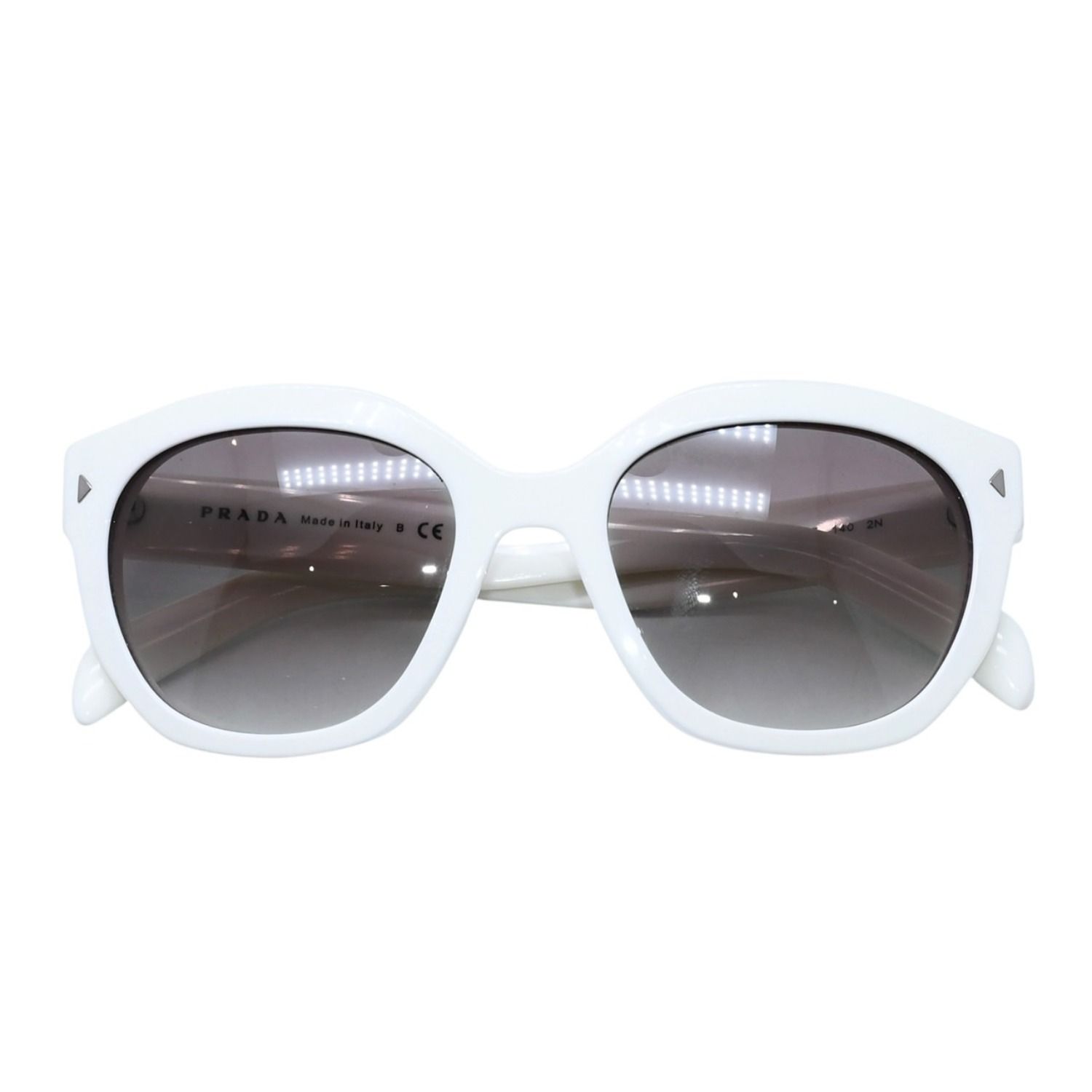PRADA サングラス SPR 16V 53□20 極美品 PRADA プラダ Sunglasses サングラス SPR 16V 53◻︎20 White