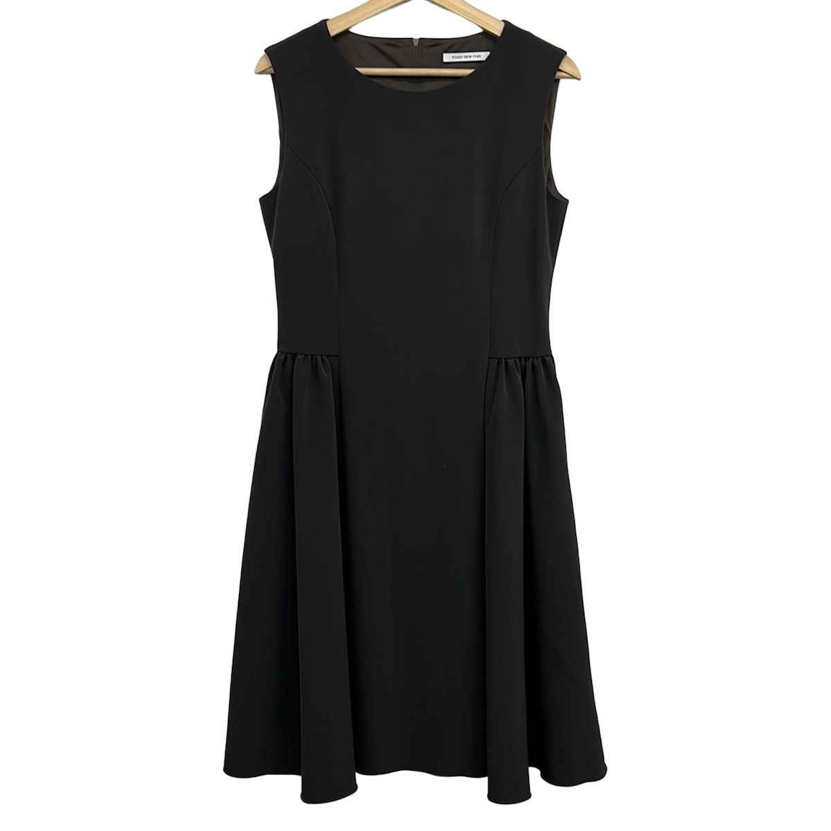 FOXEY NEW YORK(フォクシーニューヨーク) ワンピース サイズ42 L レディース - 41673 ダークブラウン ノースリーブ/ひざ丈