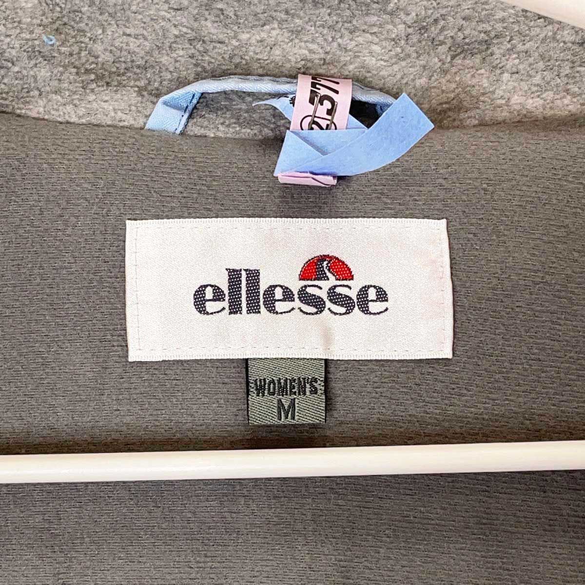 80s エレッセ　Ellesse スキーウェア　上下　レディース　L　シルバー 上下セット] エレッセ スキーウェア ジャケット パンツ M ブルー