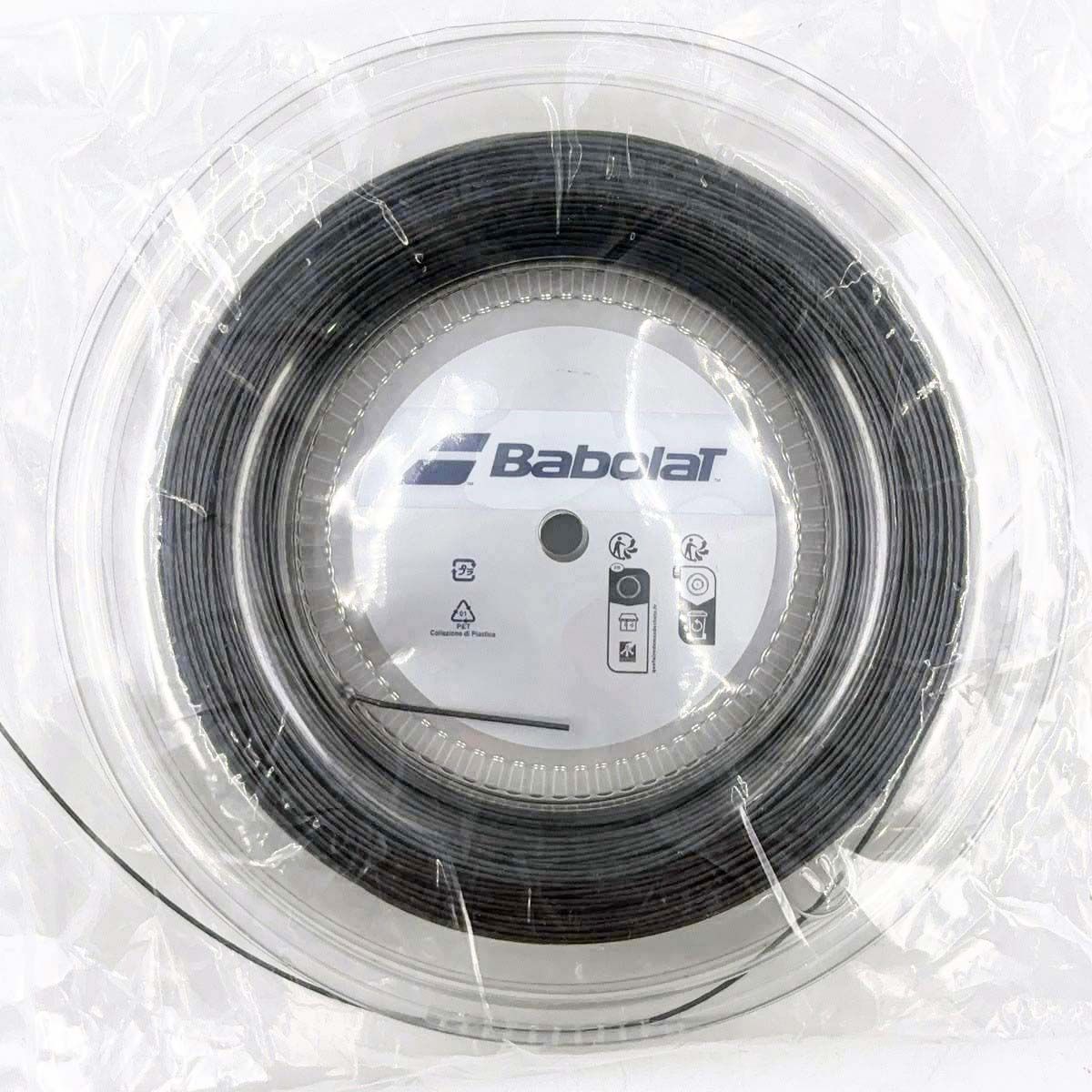 【未使用】バボラ RPM ROUGH 125 硬式テニス ストリング ガット 200m ロール ダークグレー 243140 BABOLAT 1.25mm