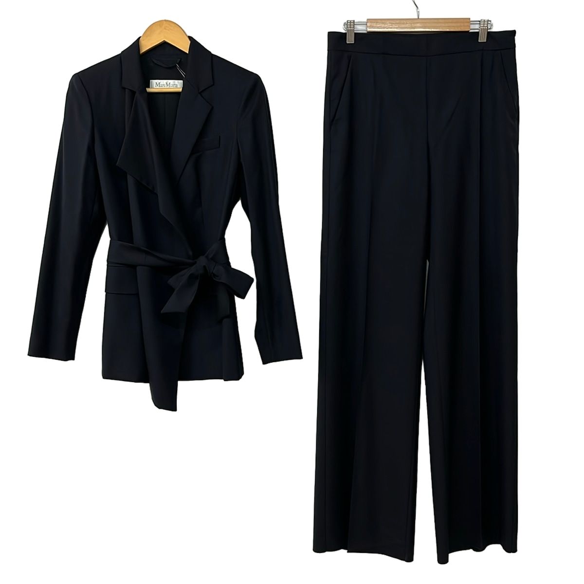 Max Mara(マックスマーラ) レディースパンツスーツ レディース美品 - ダークネイビー 肩パッド