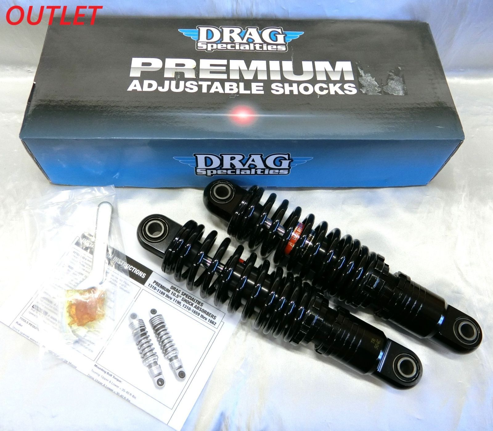 DRAG SPECIALTIES・(下取り中古品) ツーリング・11インチ SD車高調リアサス・ブラック　1310-1204