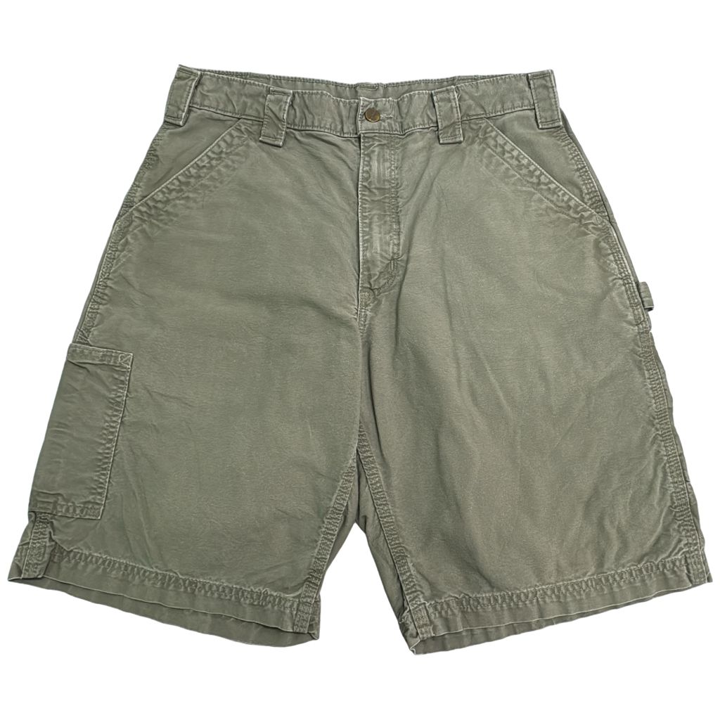 Carhartt カーハート ダック ペインターショートパンツ カーキ(メンズ W34)中古 古着 Y0814