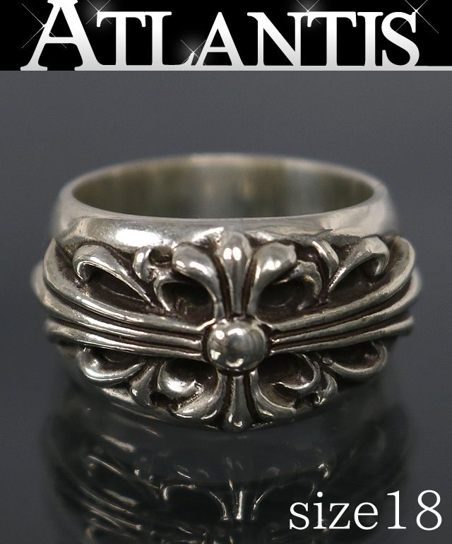 CHROME HEARTS 銀座店 クロムハーツ フローラルクロス リング 指輪 メンズ シルバー SV925 約18号 103156