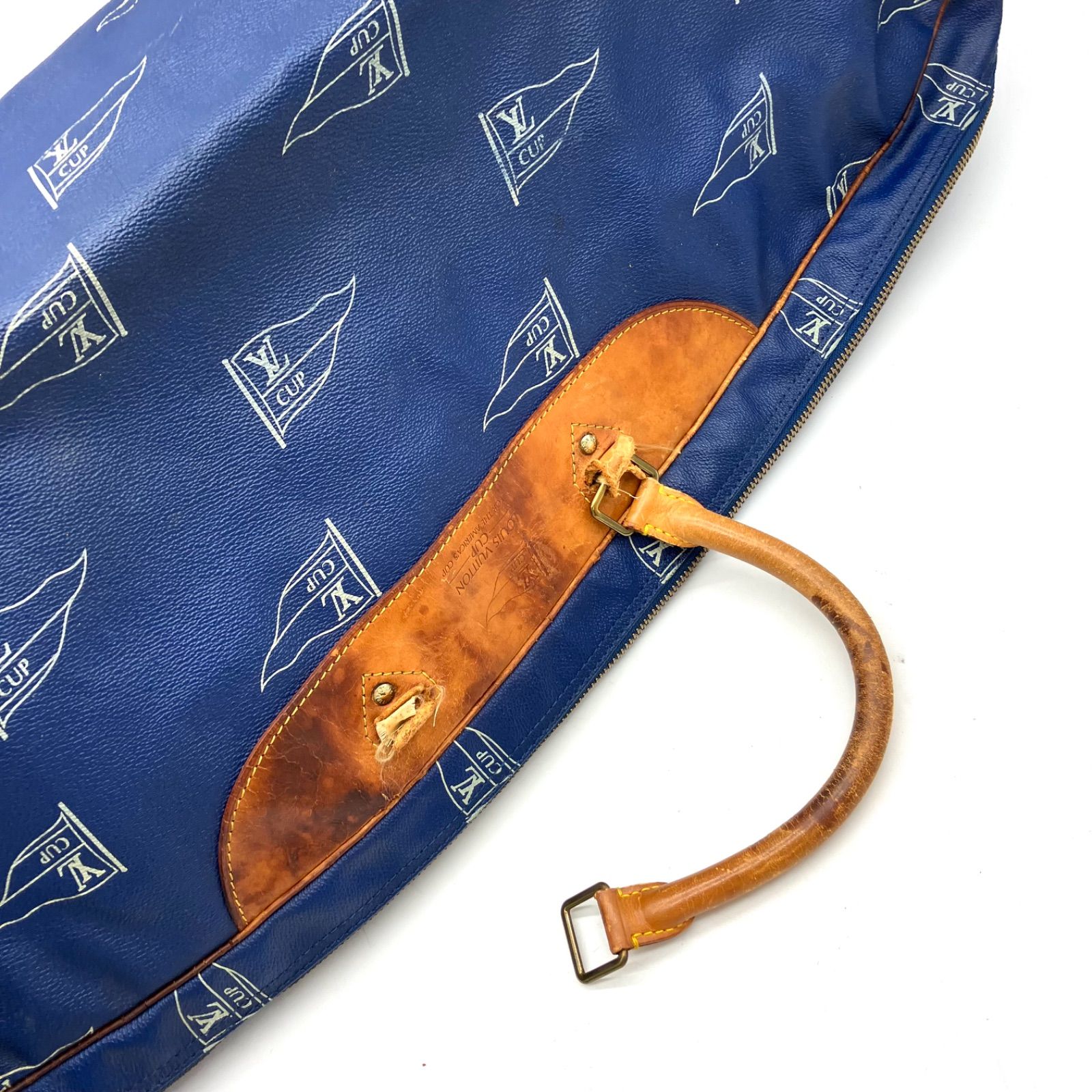 TB378【訳あり】LOUIS VUITTON ボストンバッグ ヴィトンカップ ブルー 