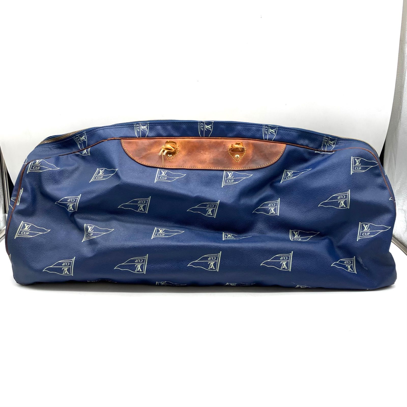 TB378【訳あり】LOUIS VUITTON ボストンバッグ ヴィトンカップ ブルー