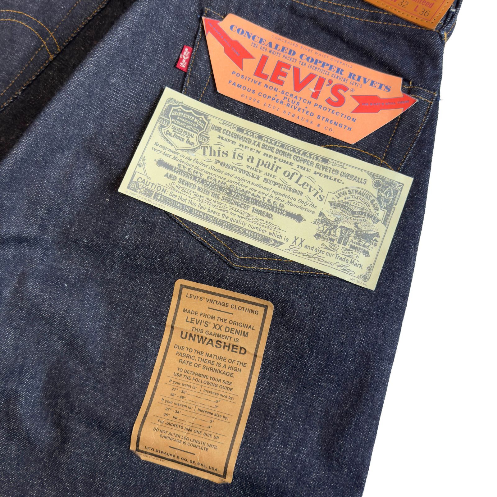 デッドストック フラッシャー付 LEVI'S リーバイス 201XX サイズW32