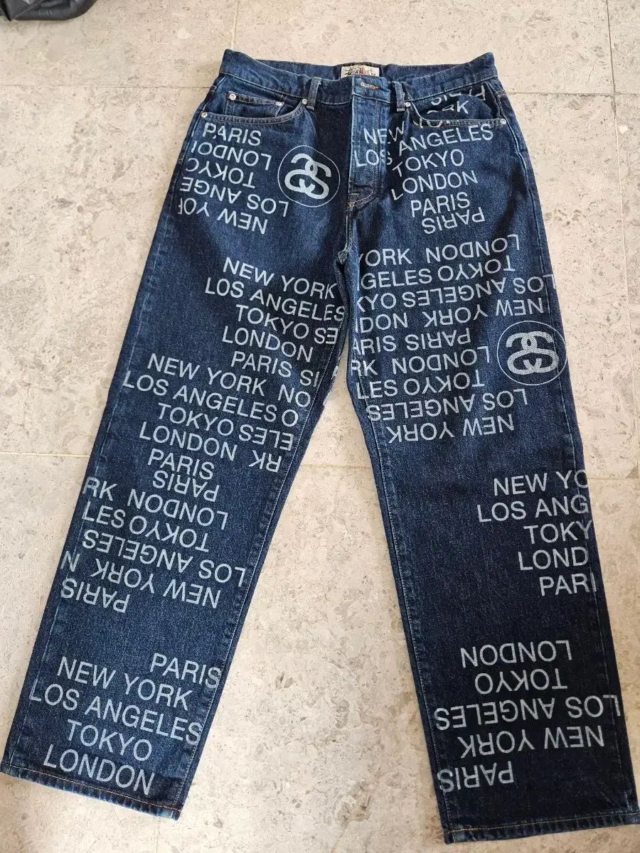 32 STUSSY BIG ALL ジーン シティ リング デニム