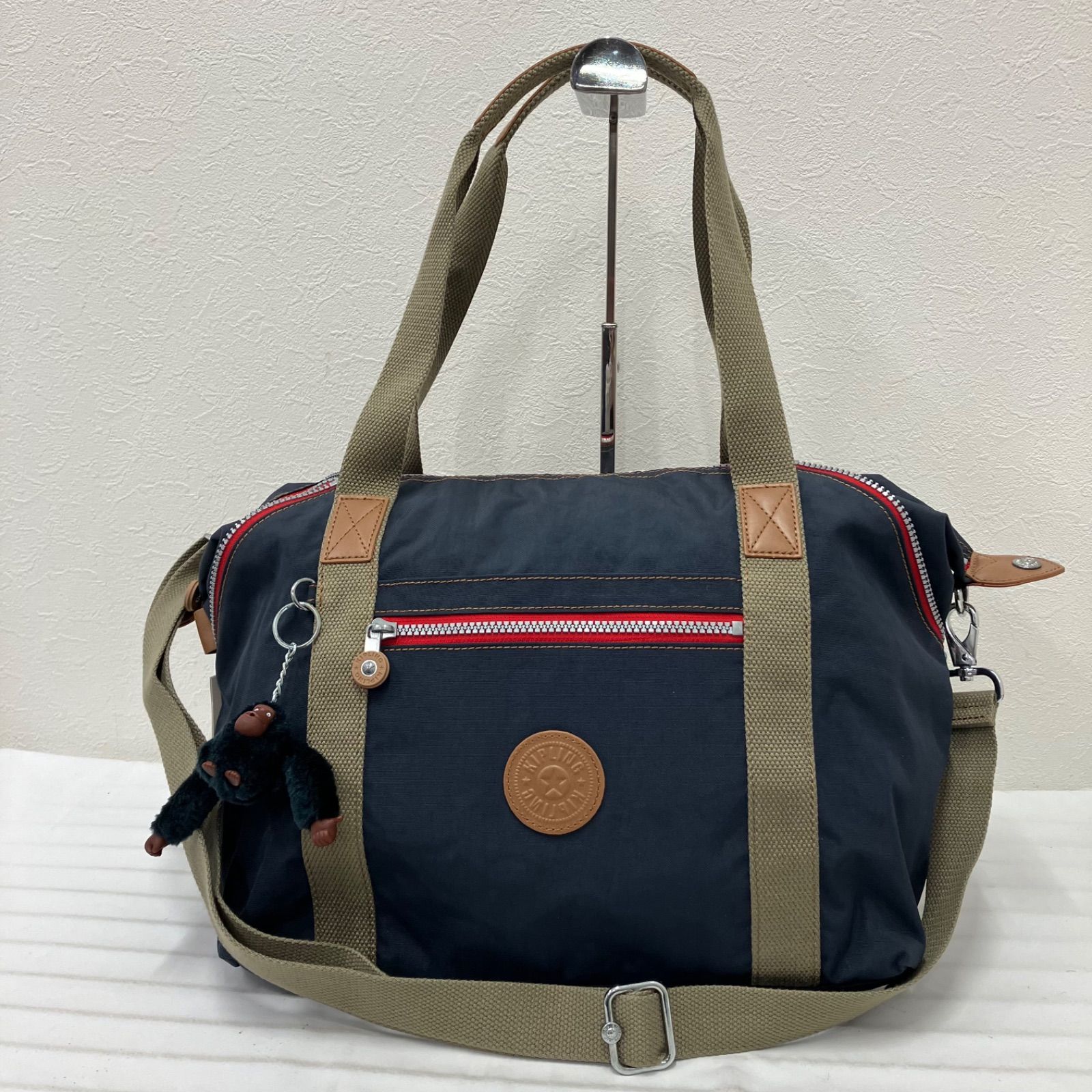 3291 KIPLING キプリング タグ付き 美品 ART アート 2way ショルダー