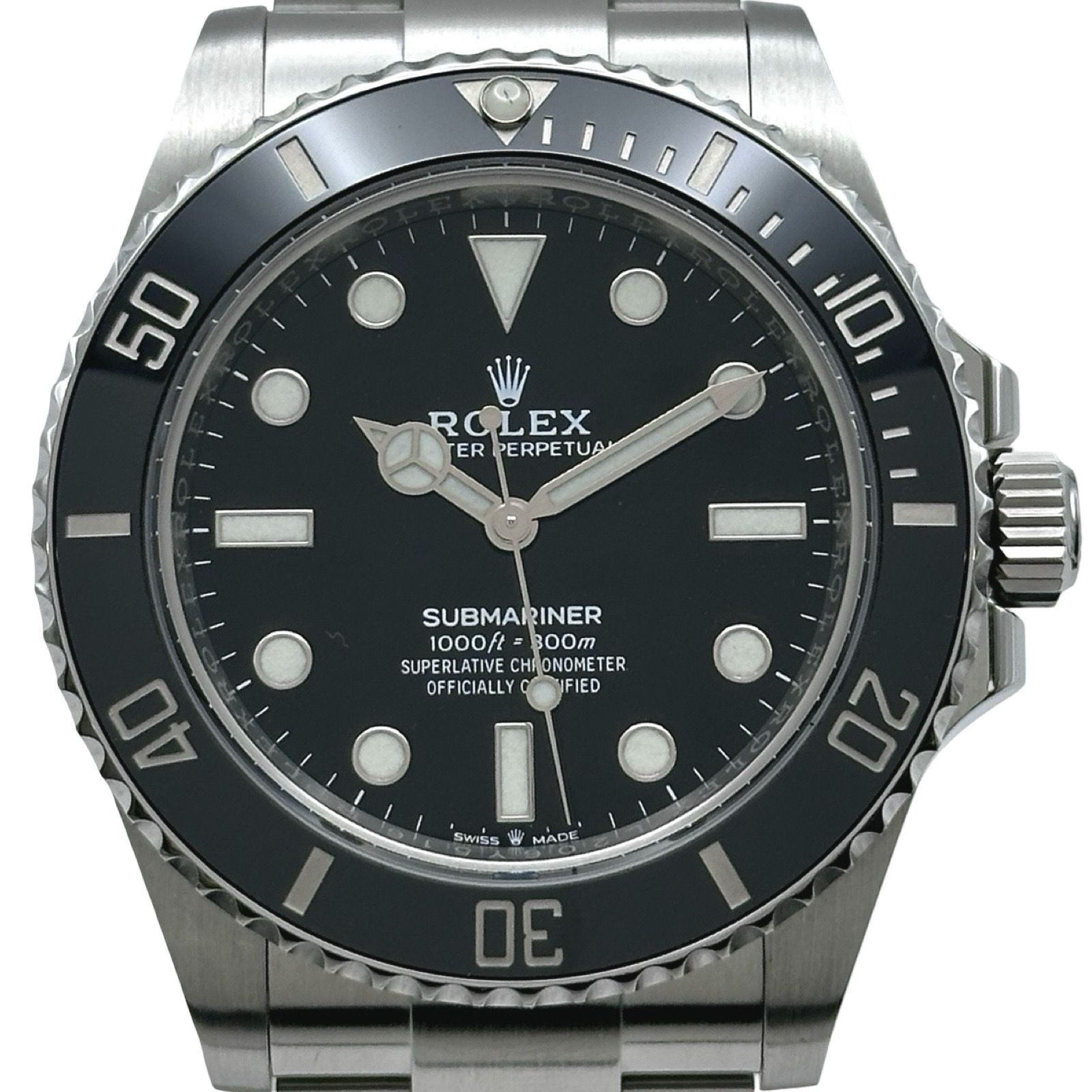 ロレックス ROLEX サブマリーナ ノンデイト 124060 ブラック ステンレススチール 自動巻き メンズ 腕時計