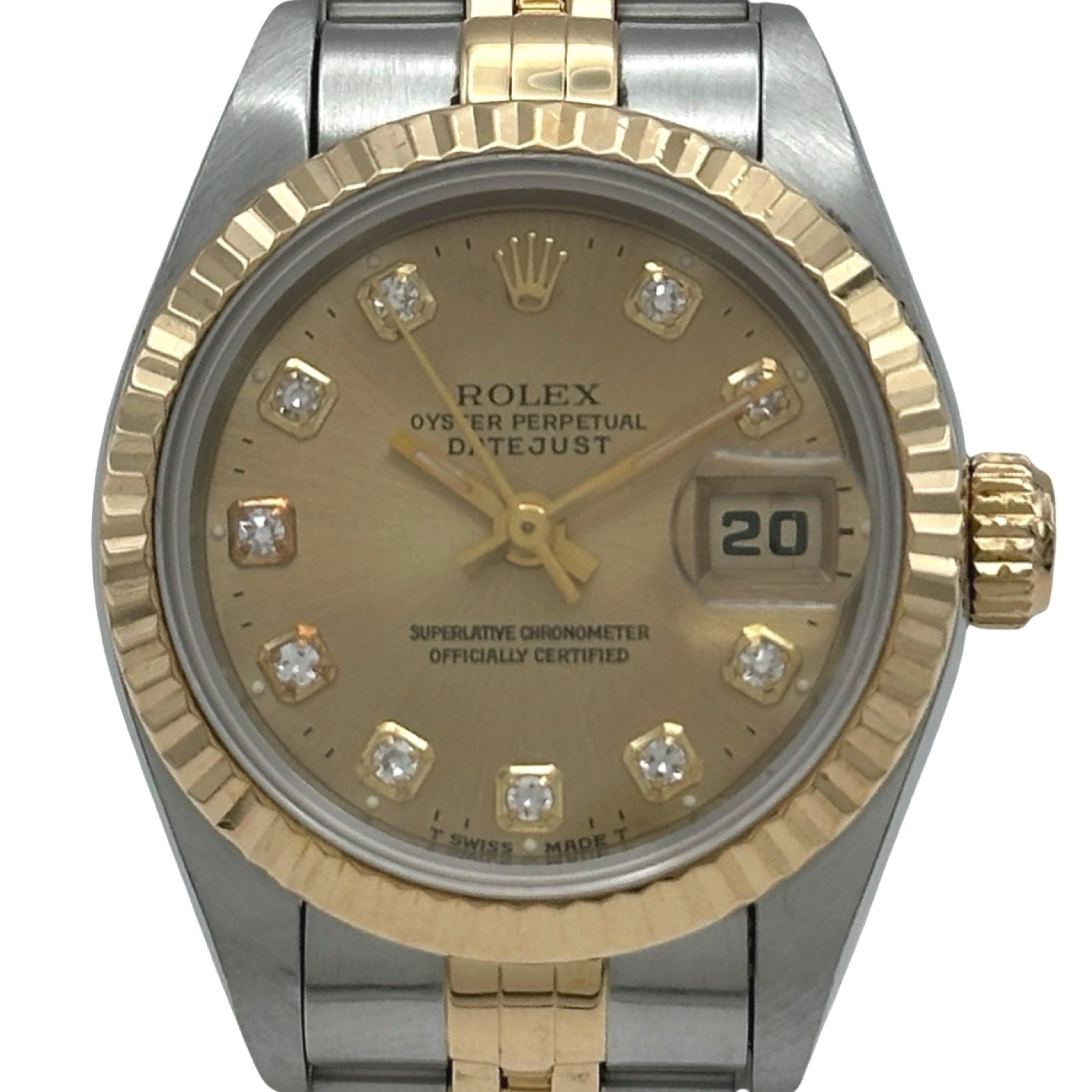ロレックス ROLEX デイトジャスト 69173G シャンパンゴールド ゴールド/ステンレススチール 自動巻き メンズ 腕時計