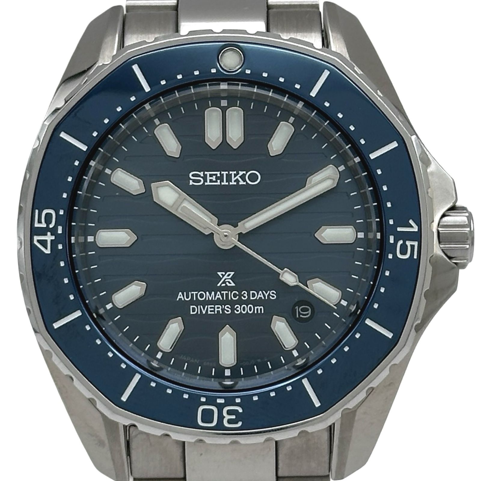 セイコー SEIKO プロスペック ダイバーズキューバ メカニカル SBDC203(6R55-00J) ブルー ステンレススチール 自動巻き メンズ 腕時計