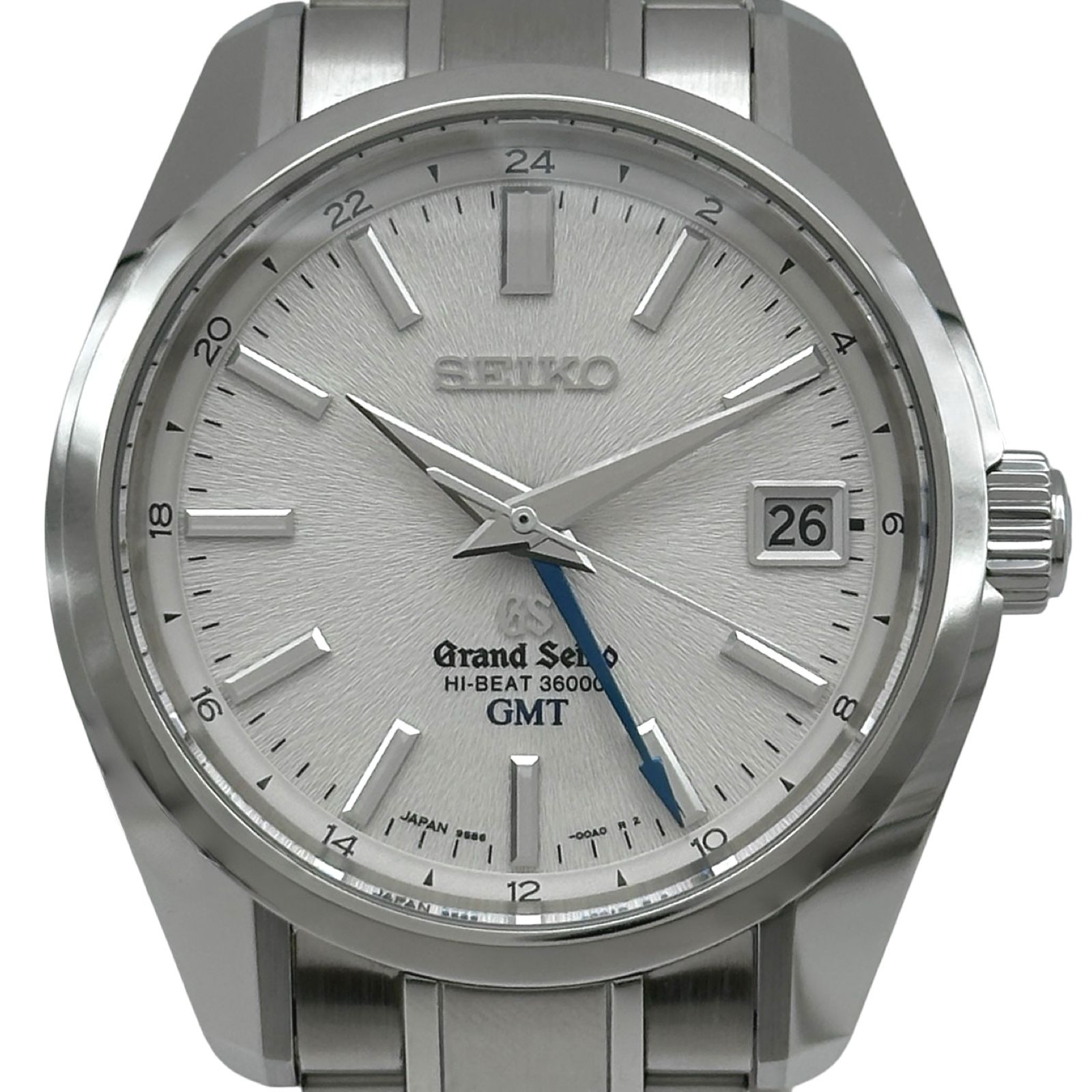 グランドセイコー Grand Seiko メカニカルハイビート 36000 GMT SBGJ001(9S86-00A0) シルバー ステンレススチール 自動巻き メンズ 腕時計