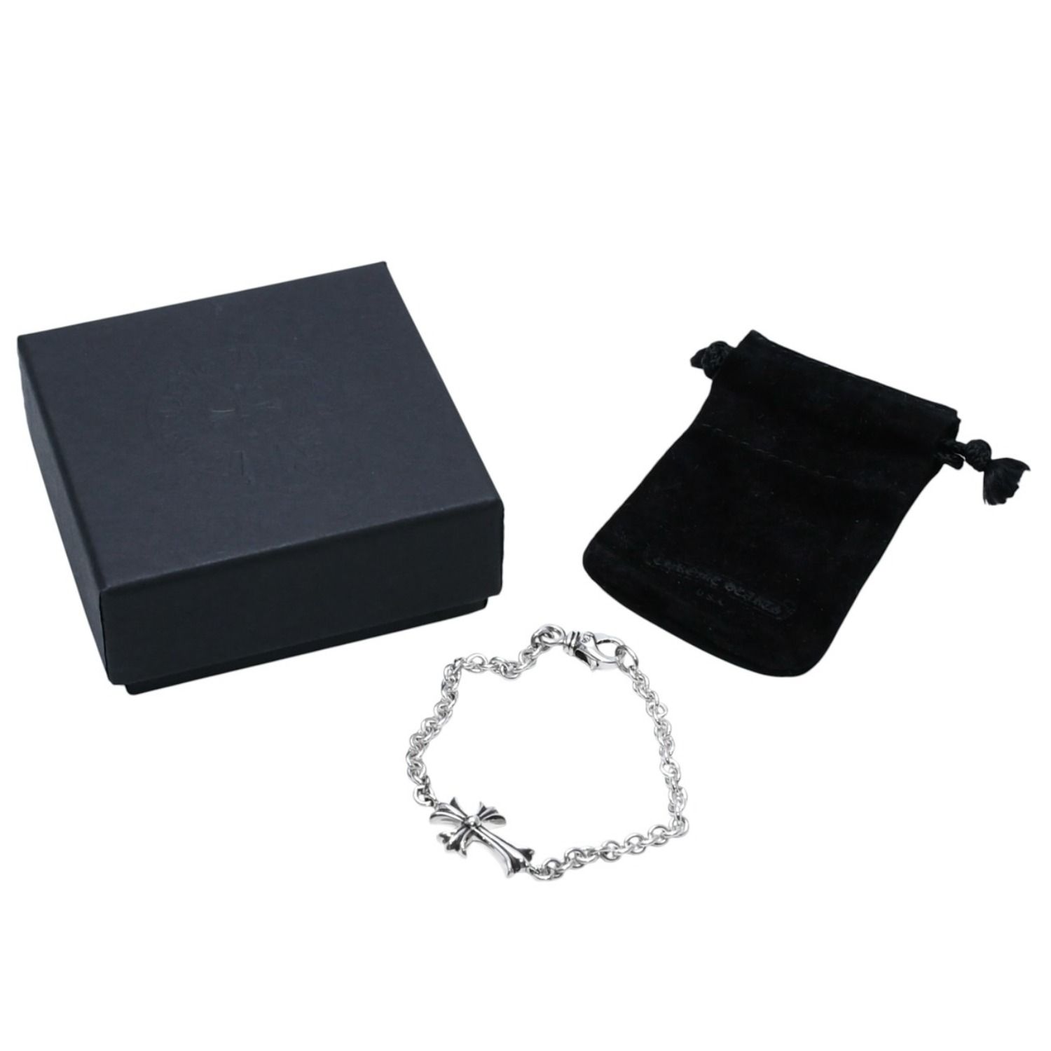 新品未使用 CHROME HEARTS クロムハーツ タイニーCHクロス チェーン