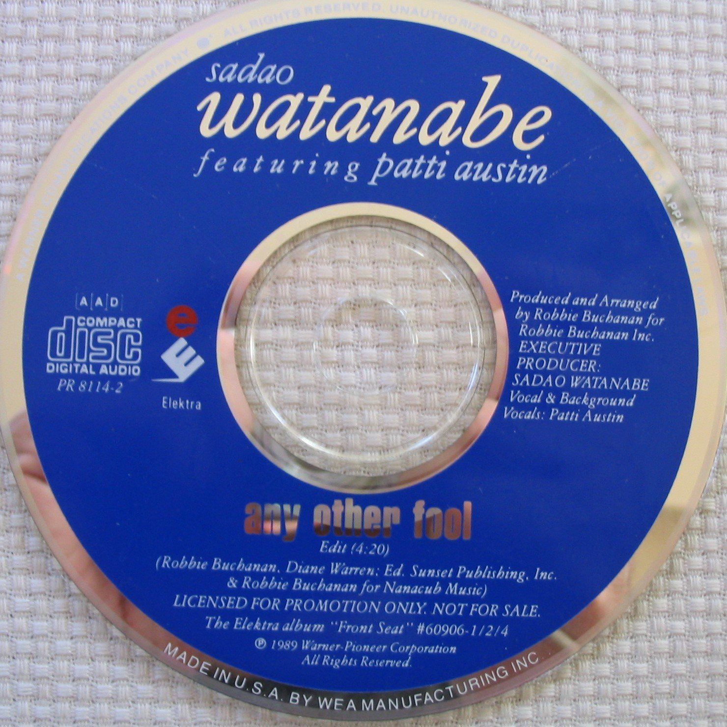 【CD】FRONT SEAT