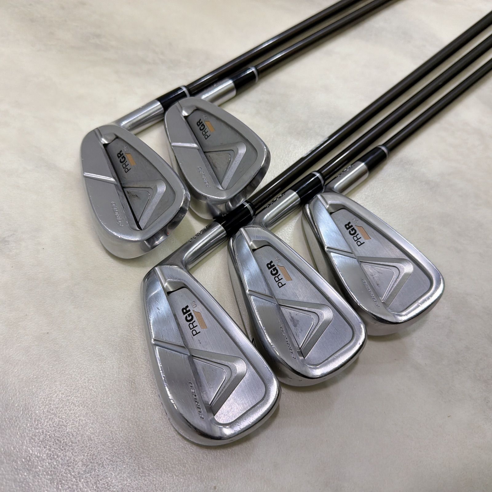 PRGR 05 アイアンセット 5本 6-PW 2021 純正カーボン MCI フレックス R 
