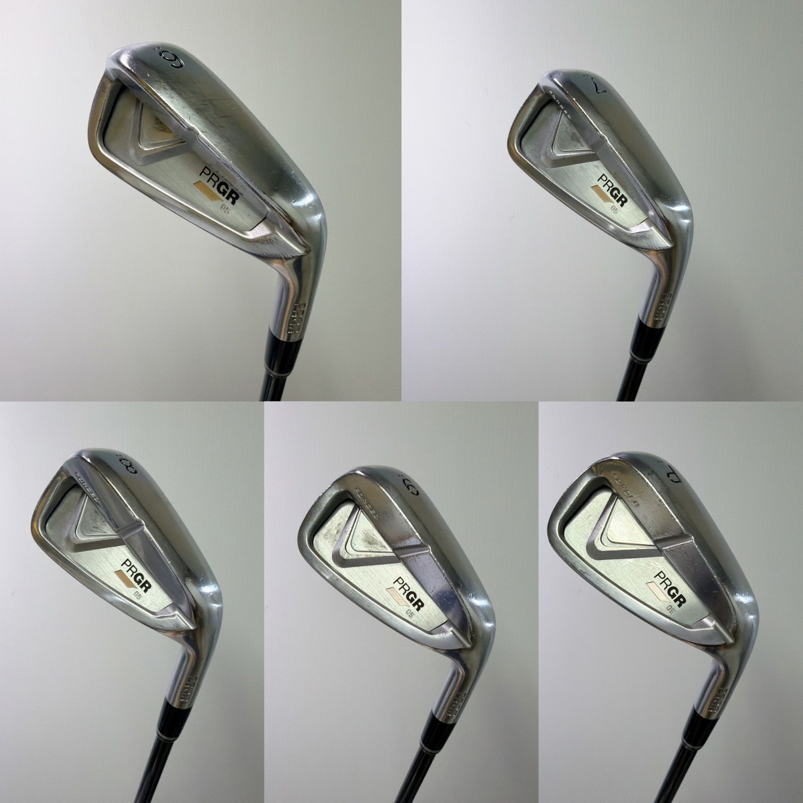PRGR 05 アイアンセット 5本 6-PW 2021 純正カーボン MCI フレックス R 