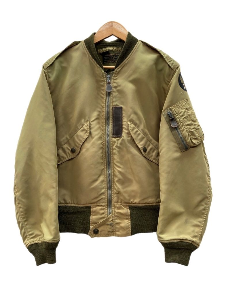 バズリクソンズ BUZZ RICKSON'S L-2 Flight Jacket フライト ジャケット ジップアップ ミリタリー MA-1 AIR FORCE アウター オリーブ 緑 サイズ36 ジャケット ロゴ カーキ 104MT-3121