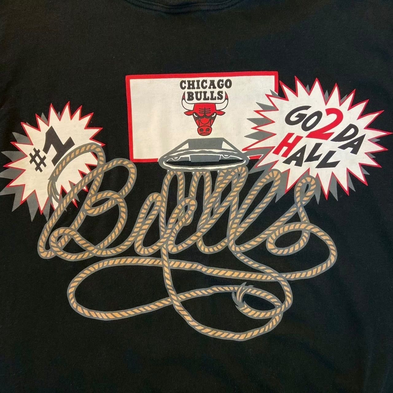 OLD NBA CHICAGO BULLS 90s エヌビーエー シカゴ ブルズ 日本製 